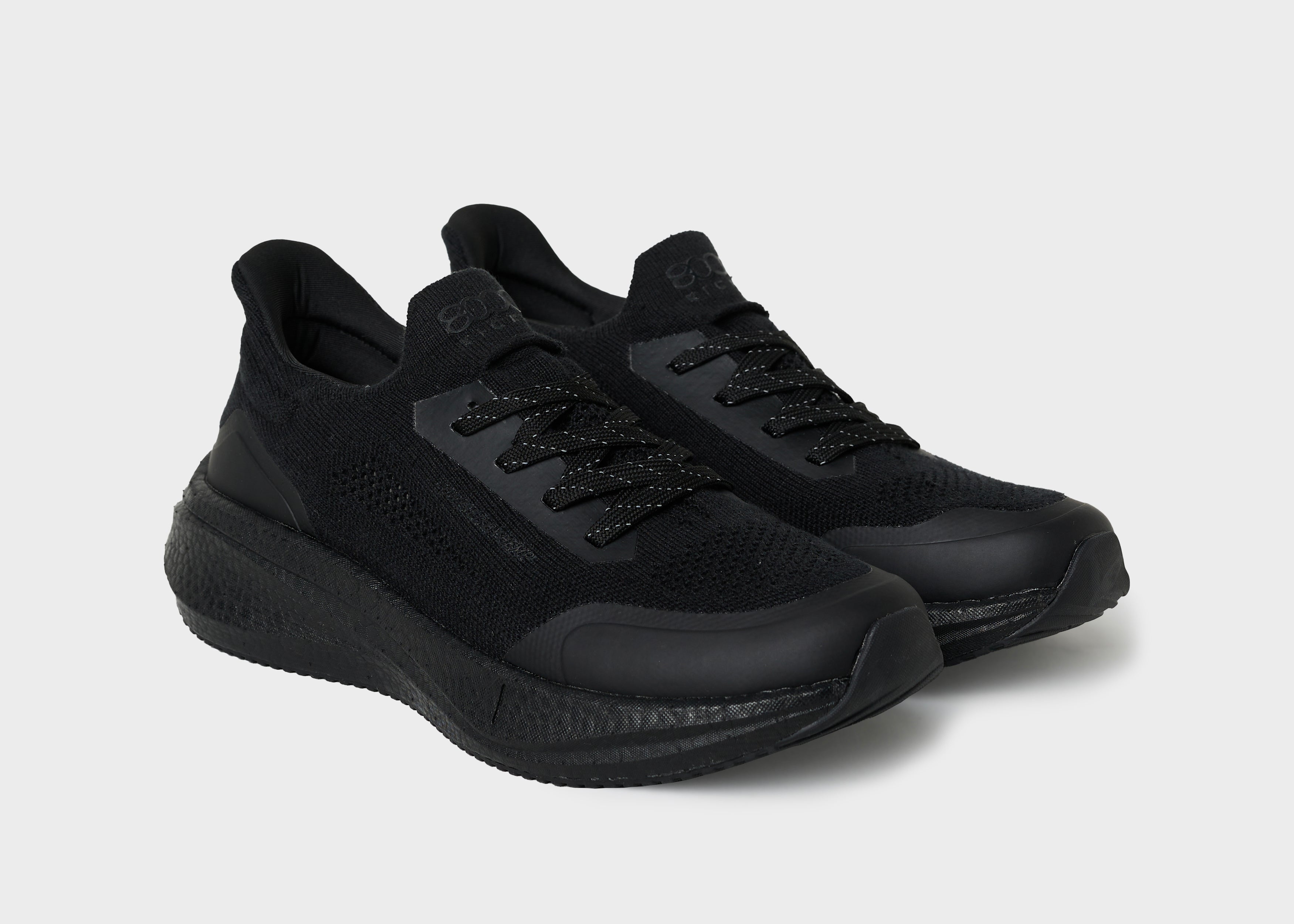 8000kicks-runners-herren-nachhaltiger-hanf-sneaker-full-black image 2