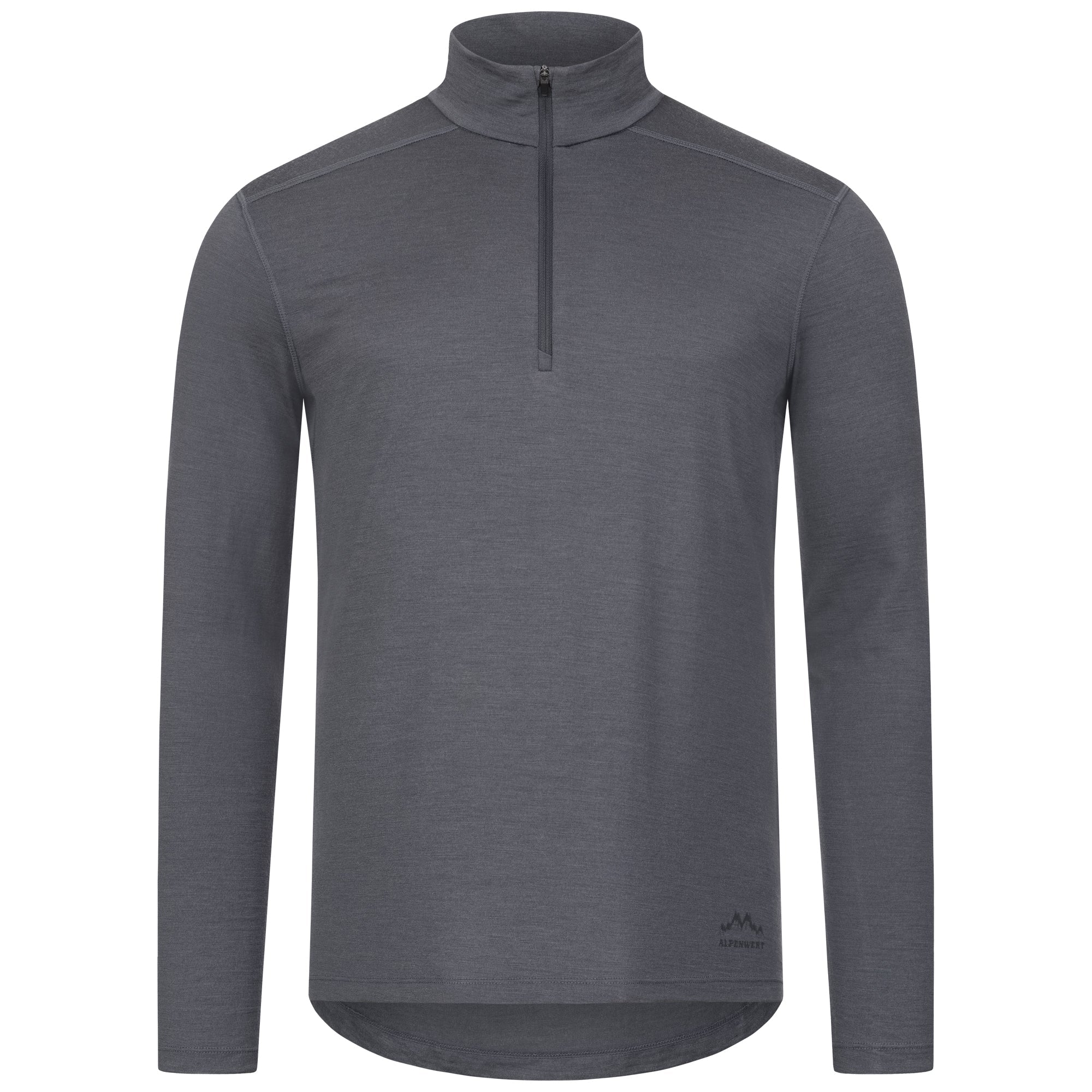 alpenwert-langarmshirt-herren-100-merino-mit-zip image 8
