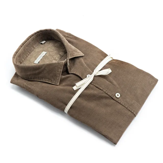 alessandro-lamura-herren-cord-hemd-braun-mit-bl-tter-innenkragen image 1