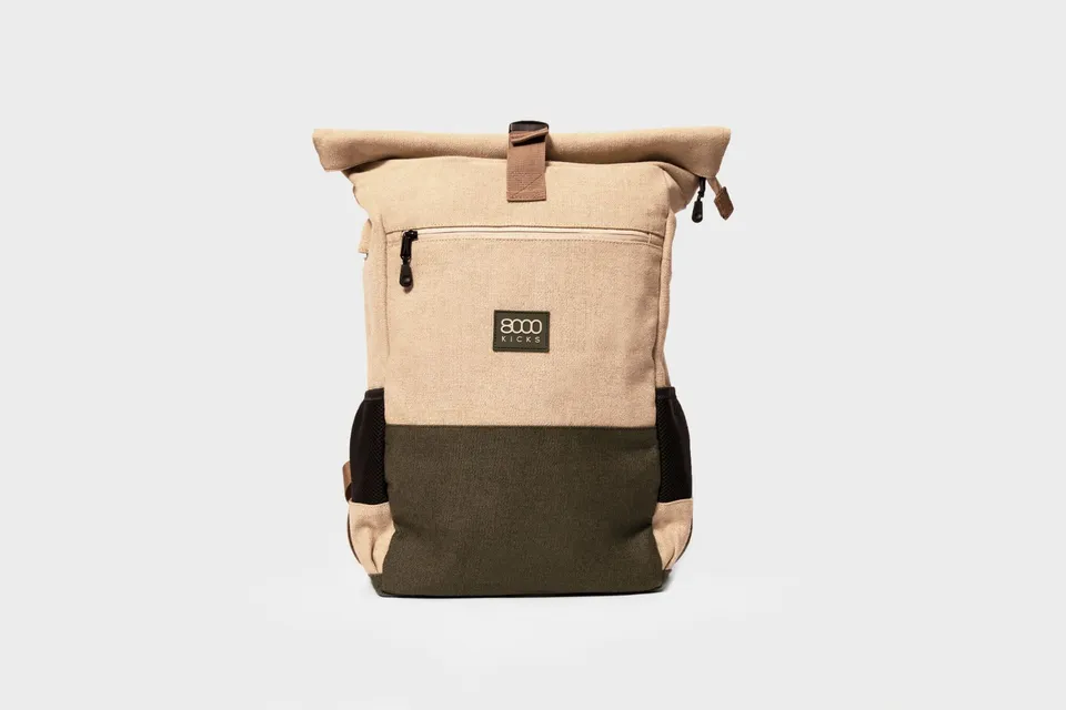 8000kicks-everyday-hanf-rolltop-rucksack-18-30l-wetterfest-mit-laptopfach image 1