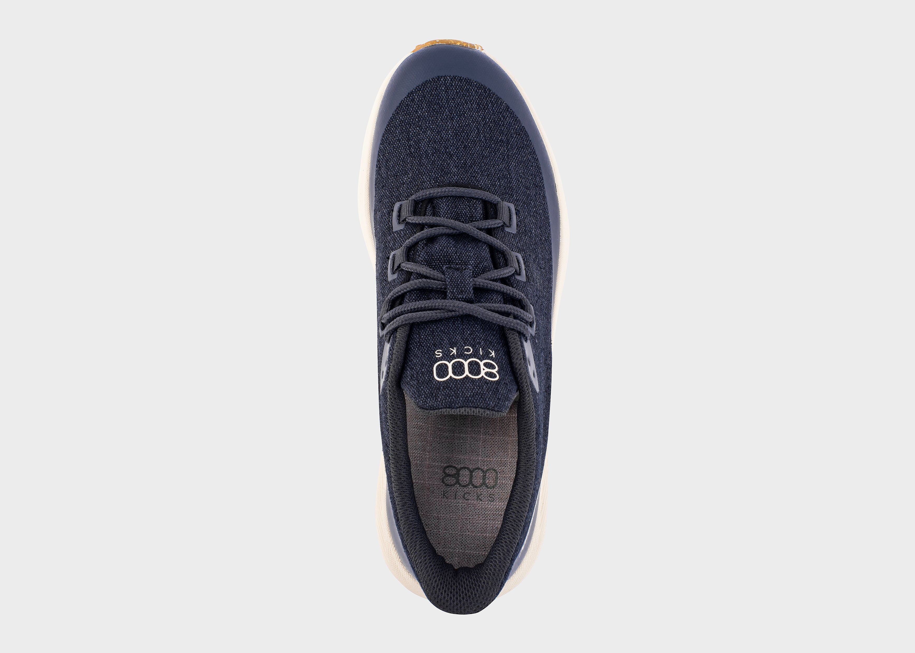 8000kicks-trekker-damen-wasserdichter-hanf-sneaker-navy-blue image 4