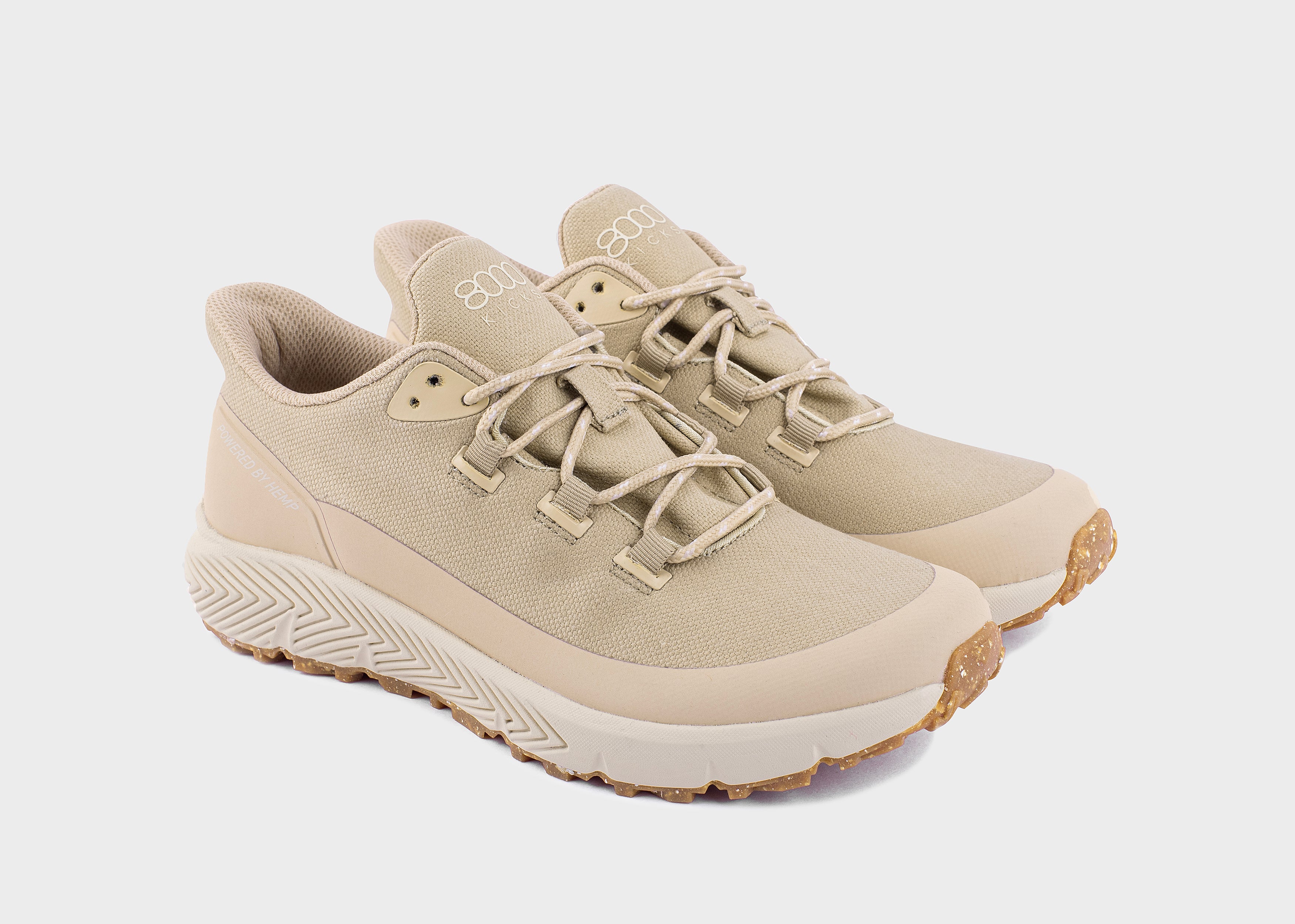 8000kicks-trekker-herren-wasserdichter-hanf-sneaker-beige image 2