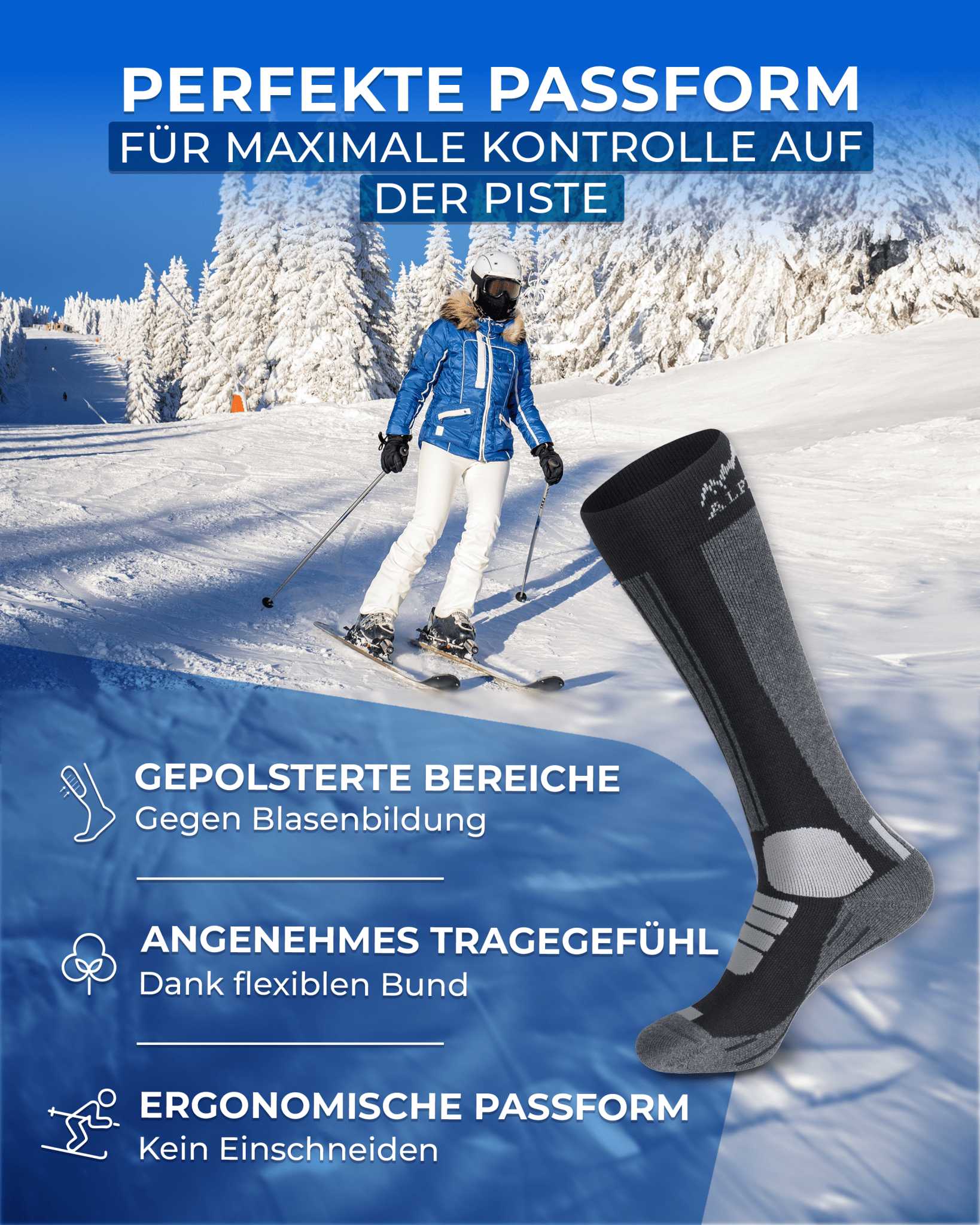alpenwert-skisocken-merino-2-paar image 7