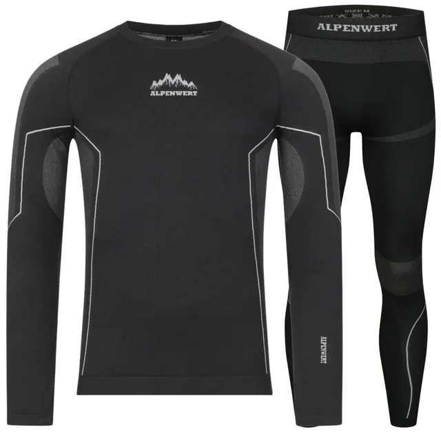 alpenwert-thermounterw-sche-herren-set-oberteil-hose-mit-daumenloch image 1
