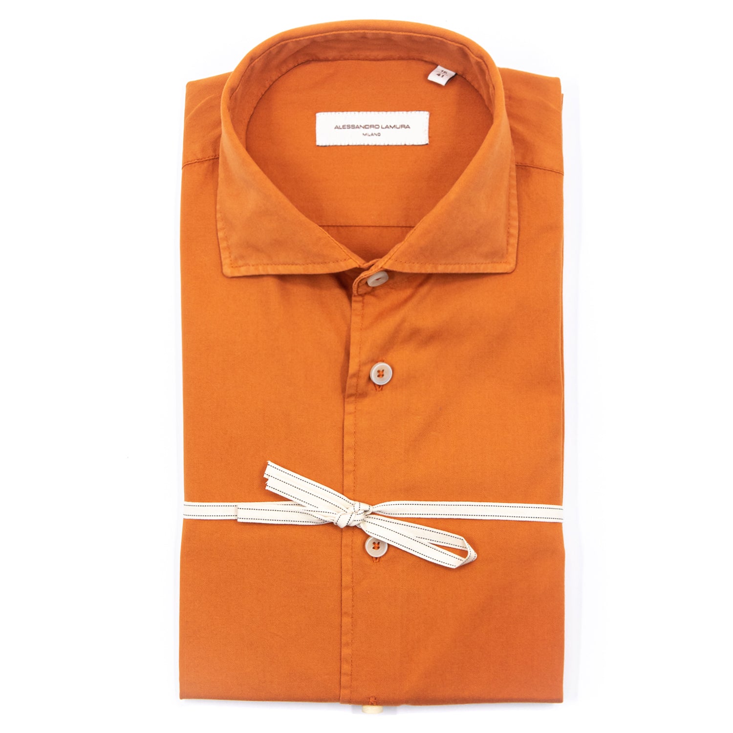 alessandro-lamura-camicia-in-cotone-arancio-bruciato-herrenhemd-orange image 2