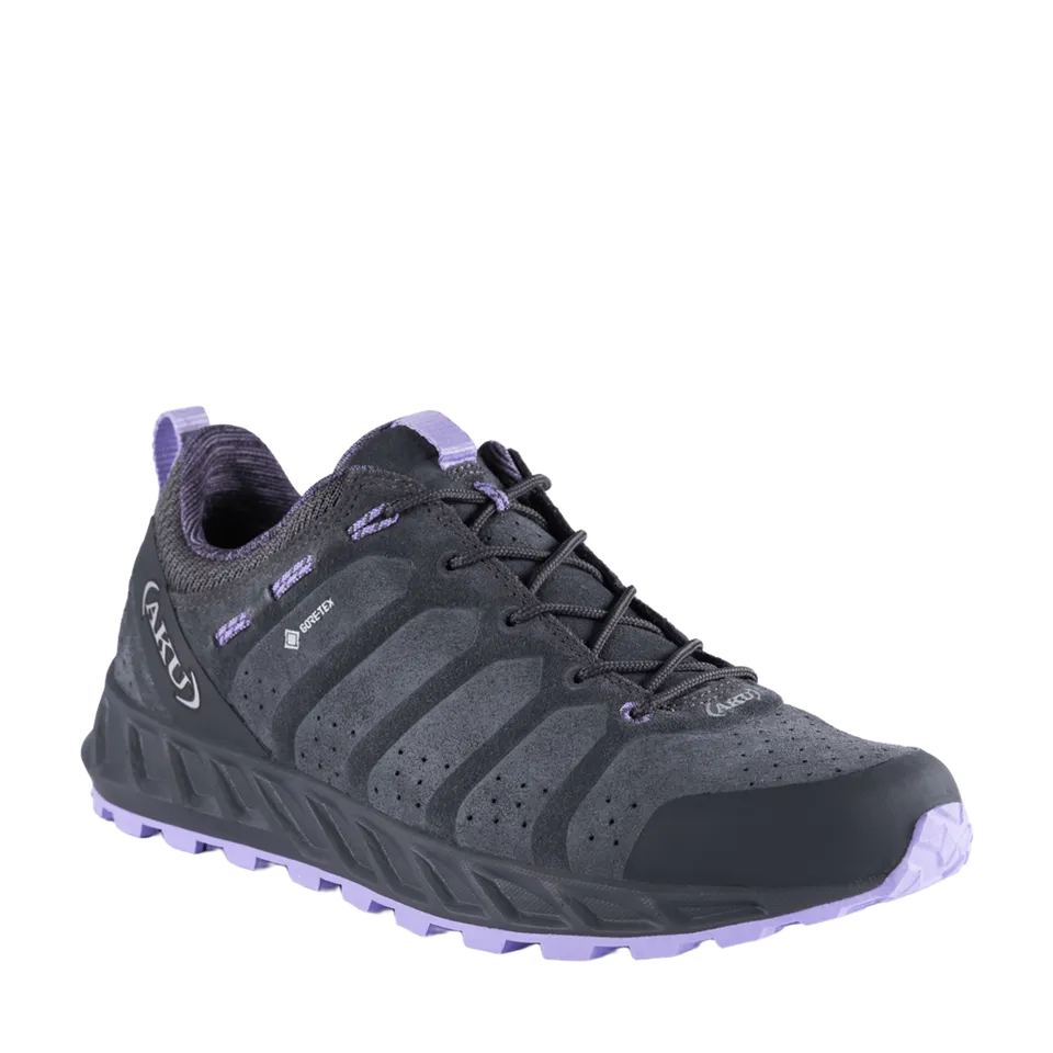 aku-rapida-evo-gtx-ws-damen-fast-hiking-schuh-grigio-scuro-viola image 1