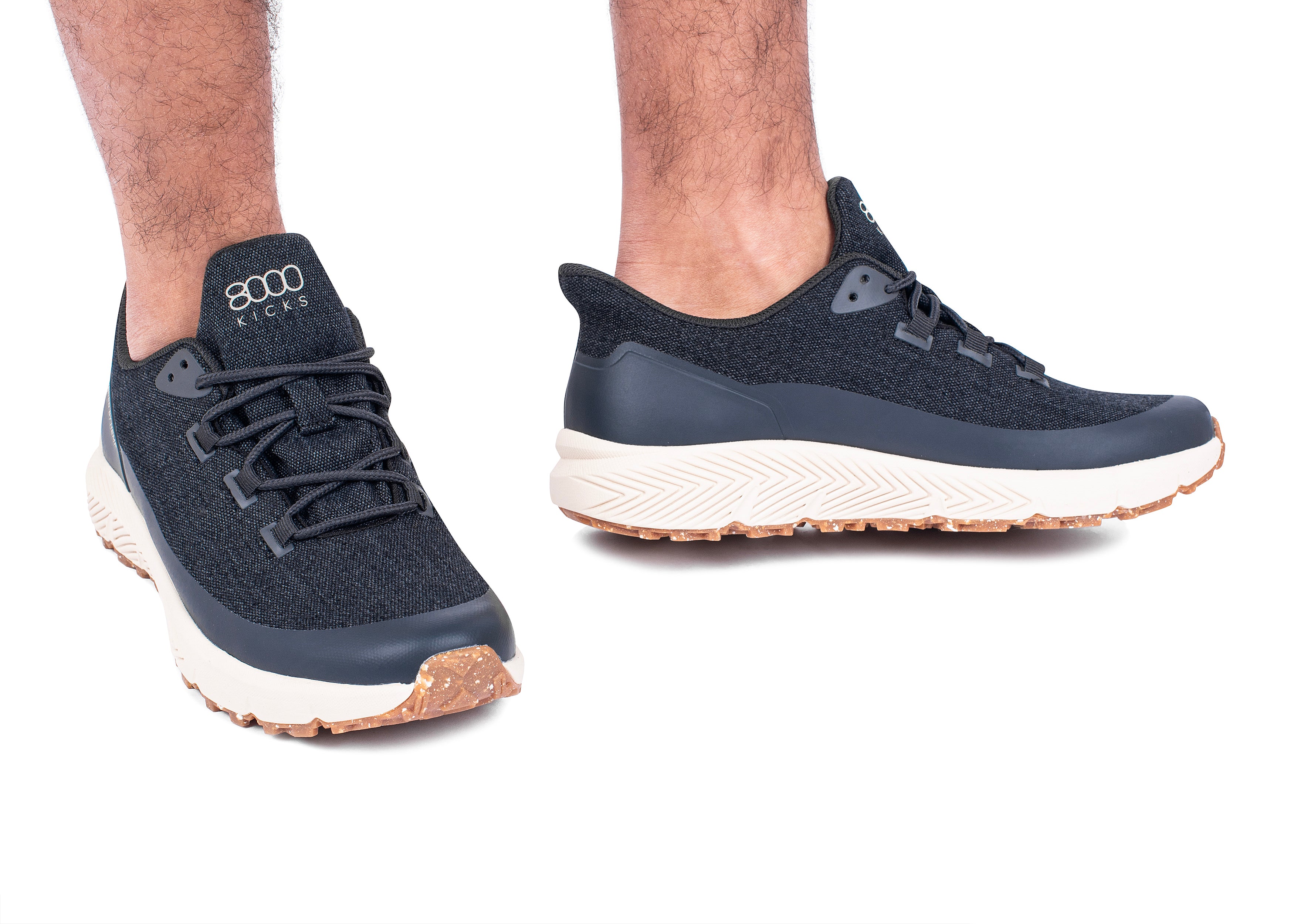 8000kicks-trekker-damen-wasserdichter-hanf-sneaker-navy-blue image 5