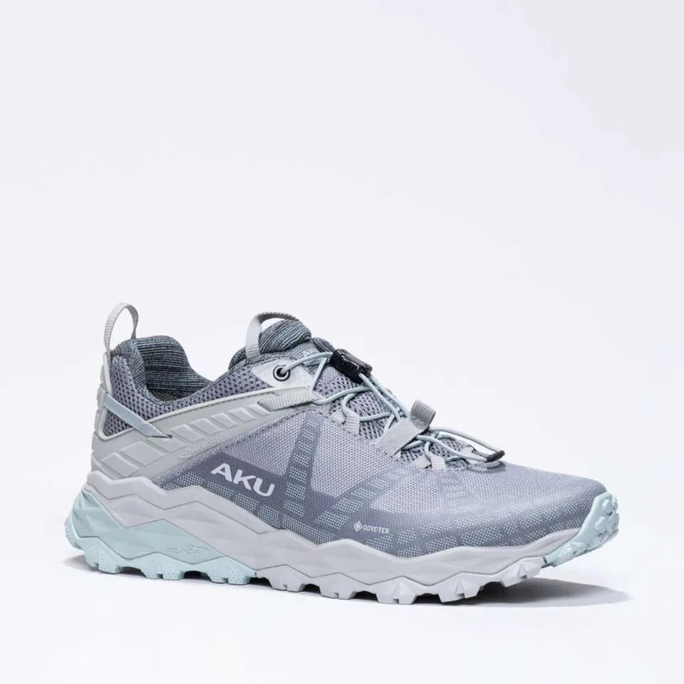 aku-flyrock-gtx-ws-damen-fast-hiking-viola-chiaro-verde-acqua image 1