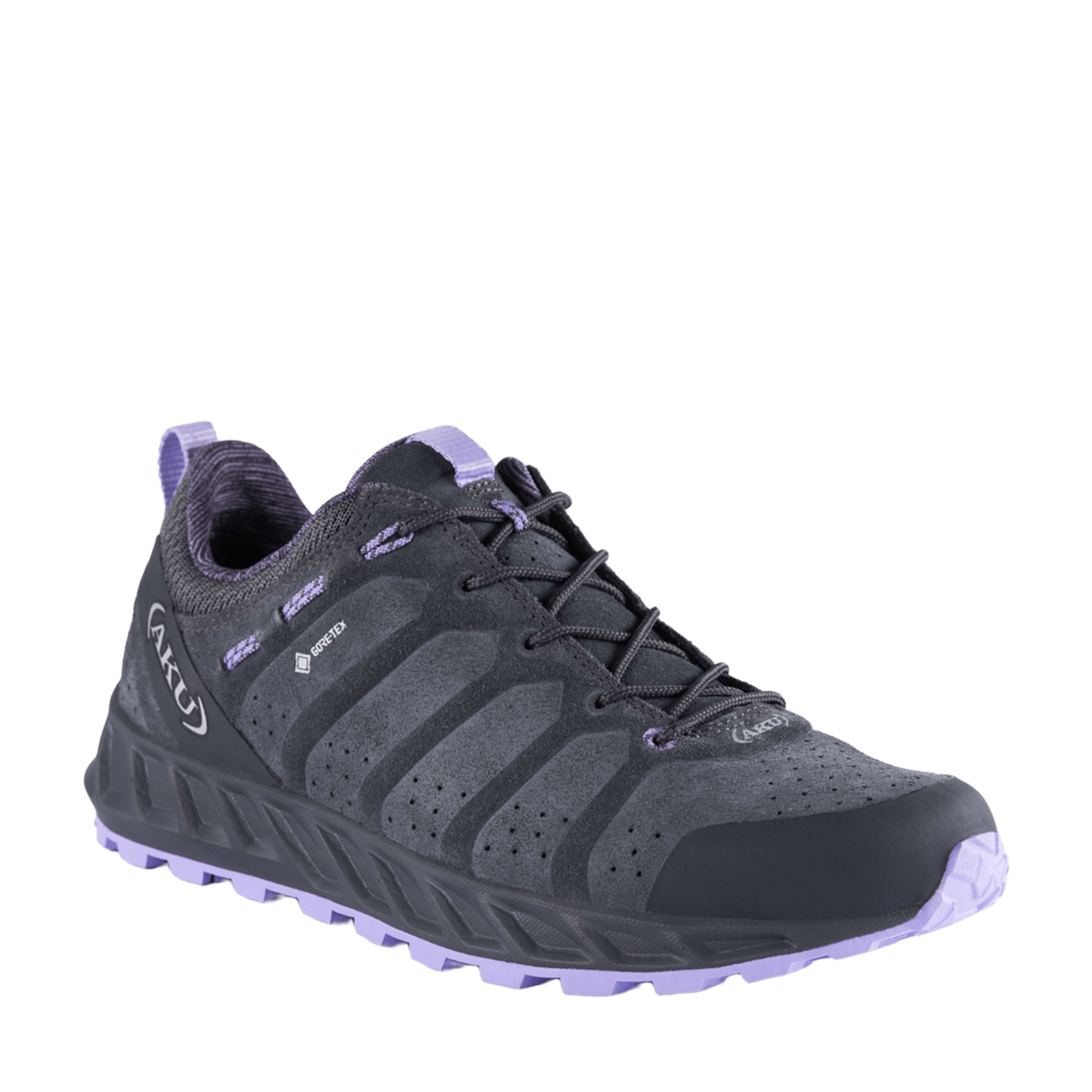 aku-rapida-evo-gtx-ws-damen-fast-hiking-schuh-grigio-scuro-viola image 1