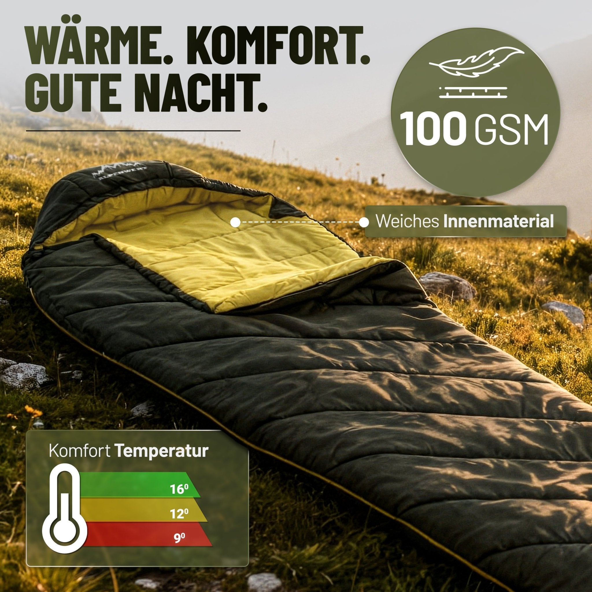 alpenwert-sommerschlafsack-nur-880-g image 4