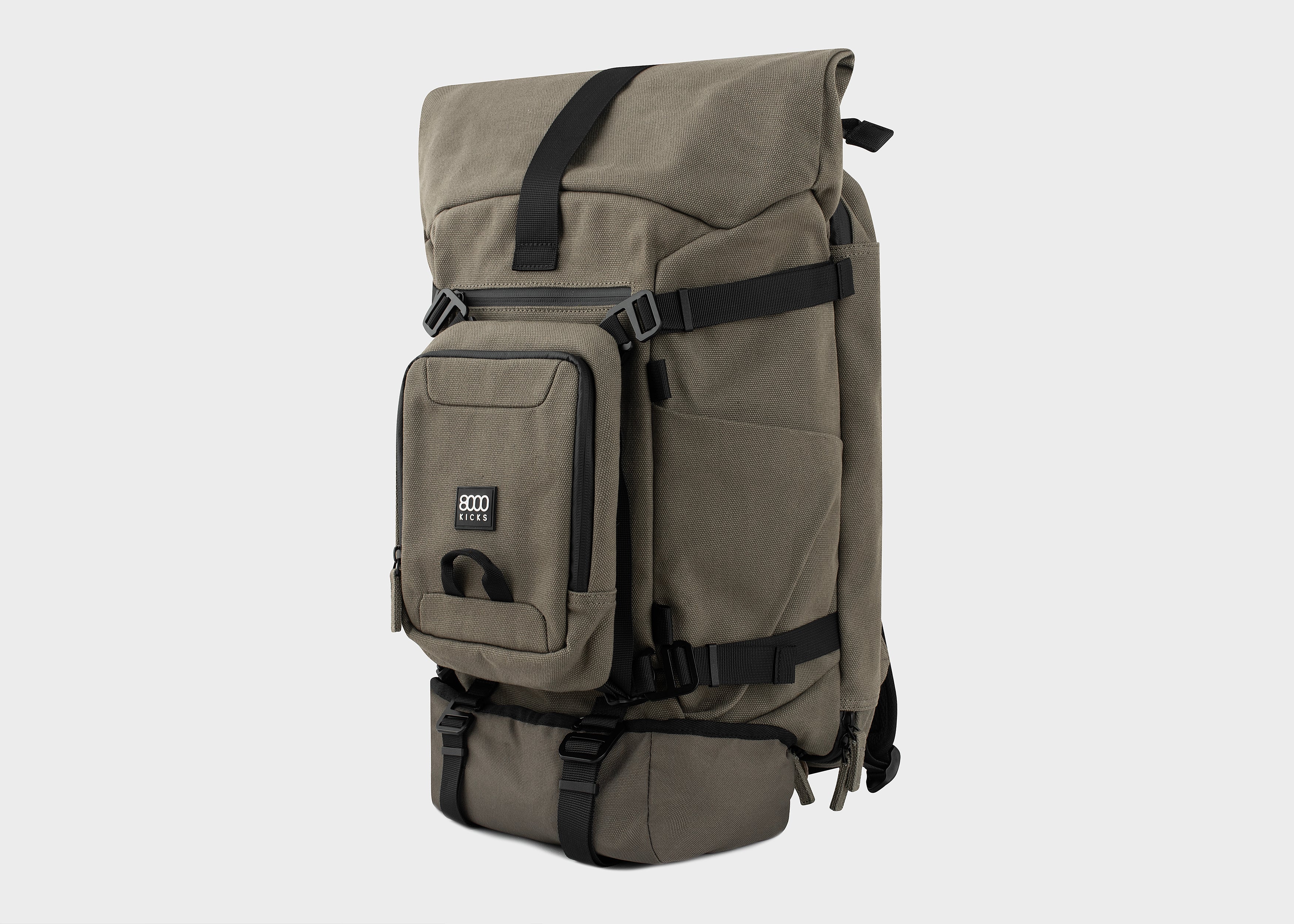 8000kicks-nomad-hanf-rucksack-dark-green-20-45l-rolltop image 4
