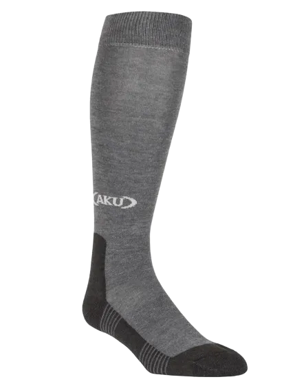 aku-socks-trekking-high-trekkingsocken-hellgrau-grau image 1