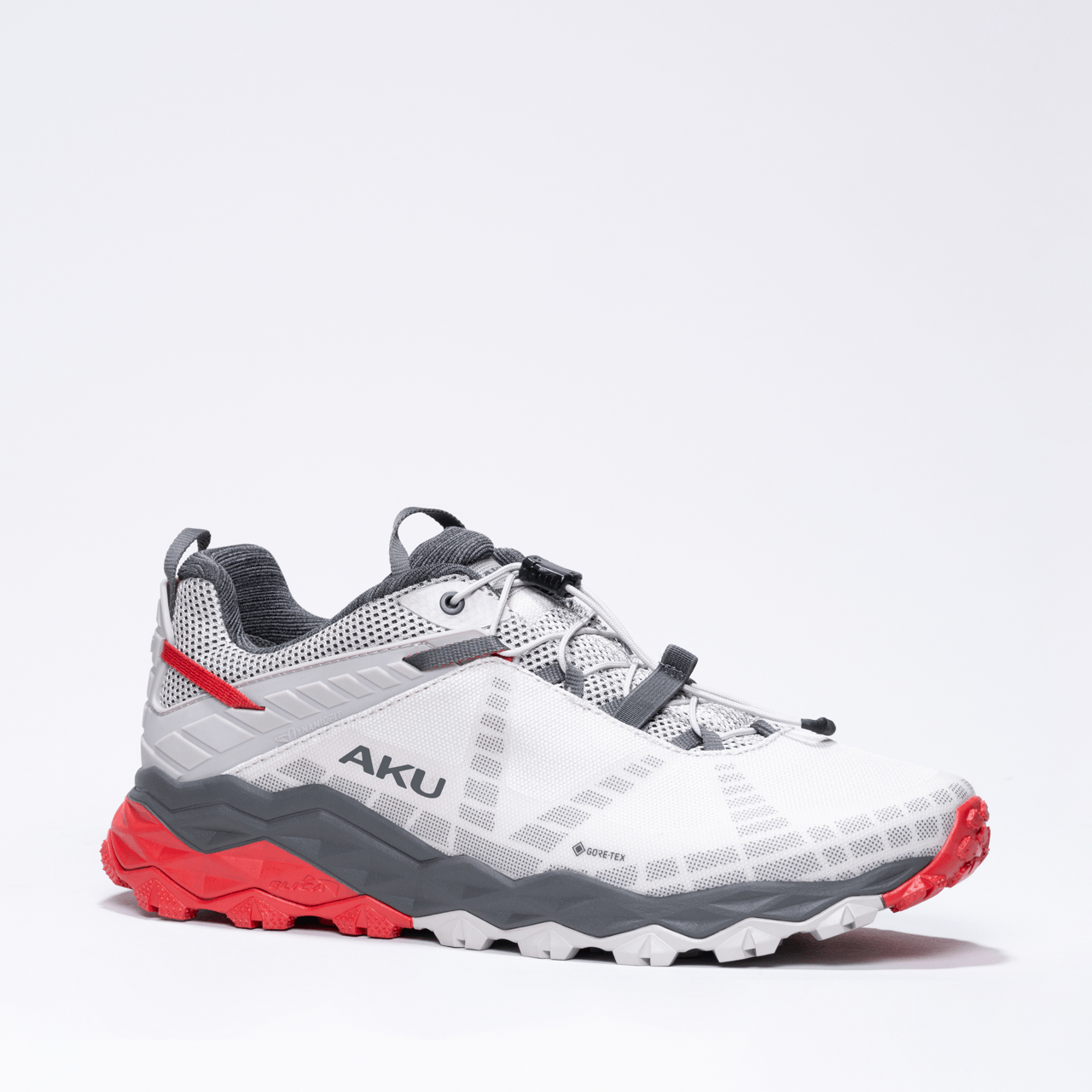 aku-flyrock-gtx-fast-hiking-schuh-herren-grigio-chiaro-rosso image 1