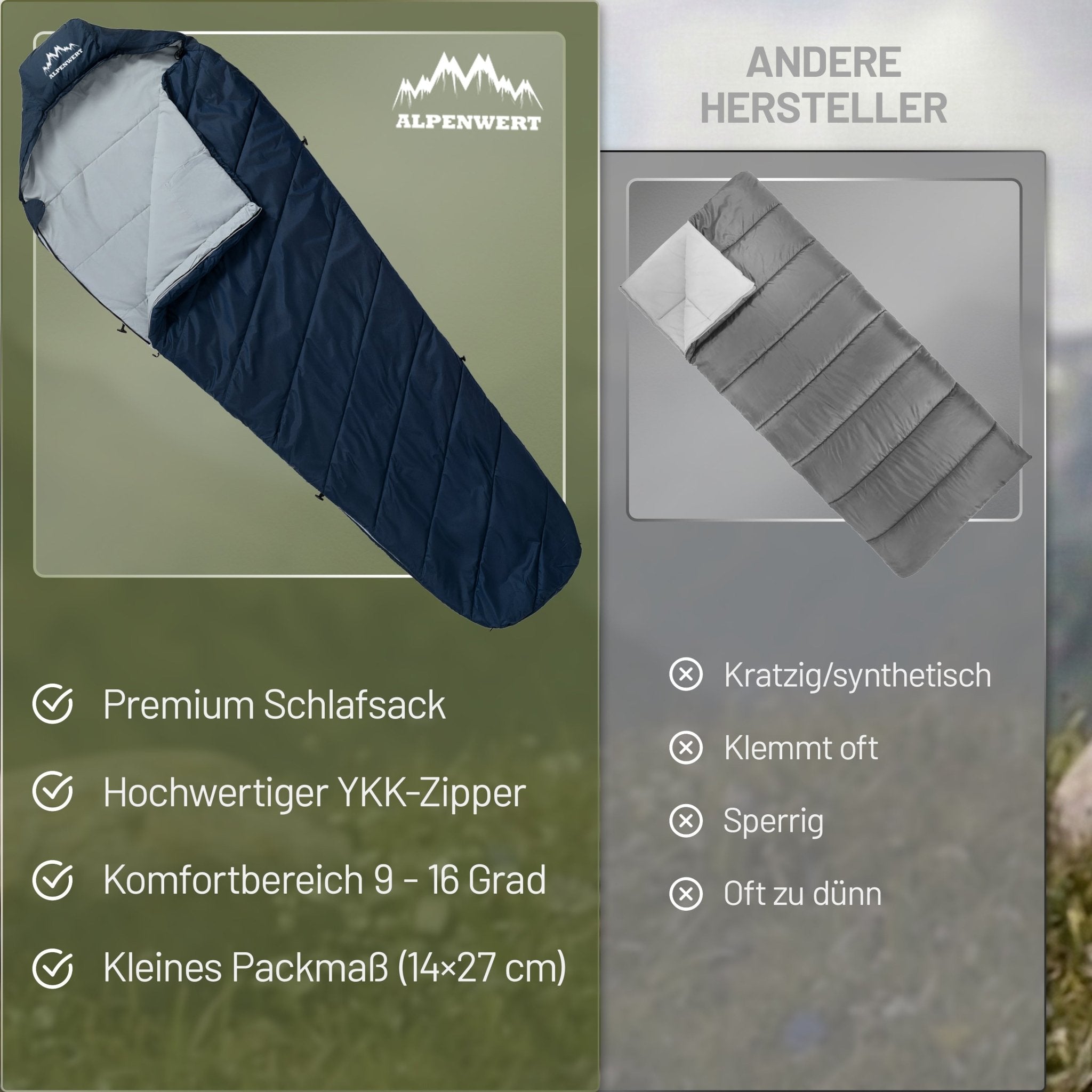 alpenwert-sommerschlafsack-nur-880-g image 7