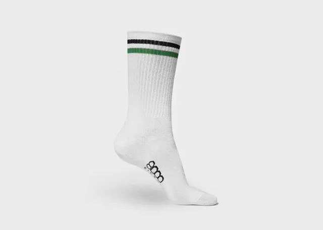 8000kicks-striped-hemp-socks-white-hanfsocken image 1