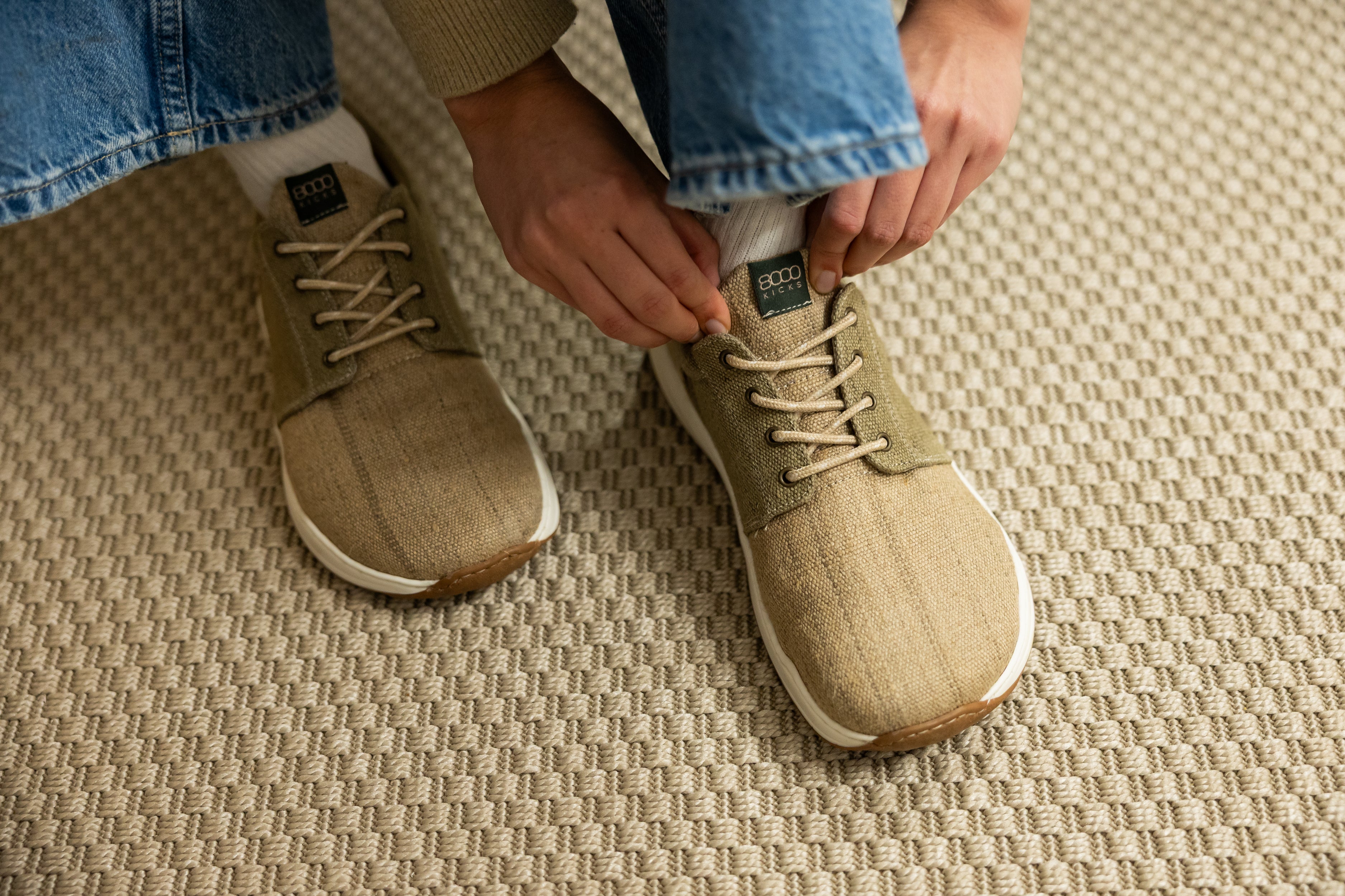 8000kicks-explorer-wide-toebox-hanf-sneaker-f-r-damen-beige-gr-n image 7