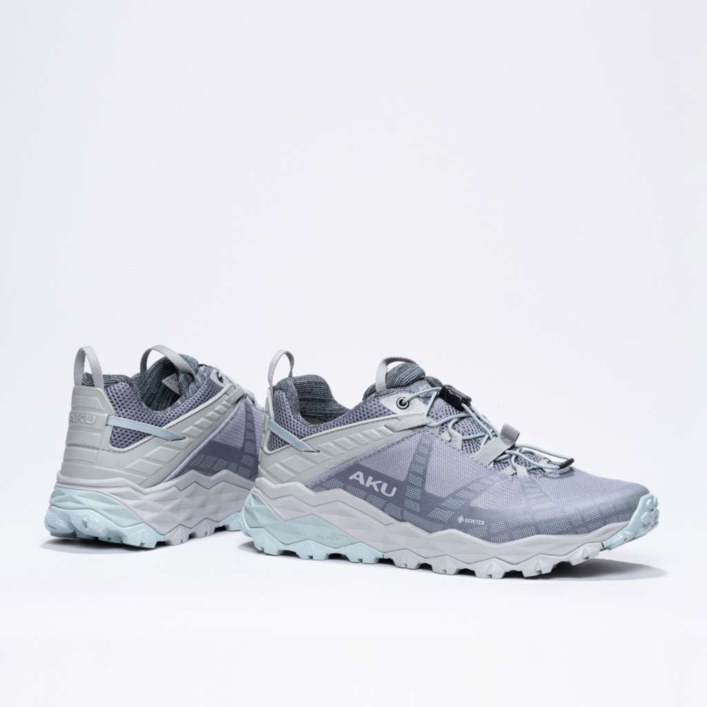 aku-flyrock-gtx-ws-damen-fast-hiking-viola-chiaro-verde-acqua image 6