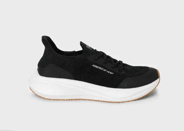 8000kicks-runners-herren-nachhaltiger-hanf-sneaker-black-and-white image 1