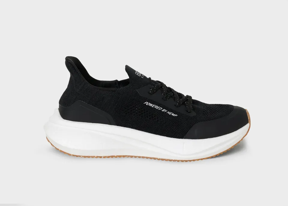 8000kicks-runners-herren-nachhaltiger-hanf-sneaker-black-and-white image 1