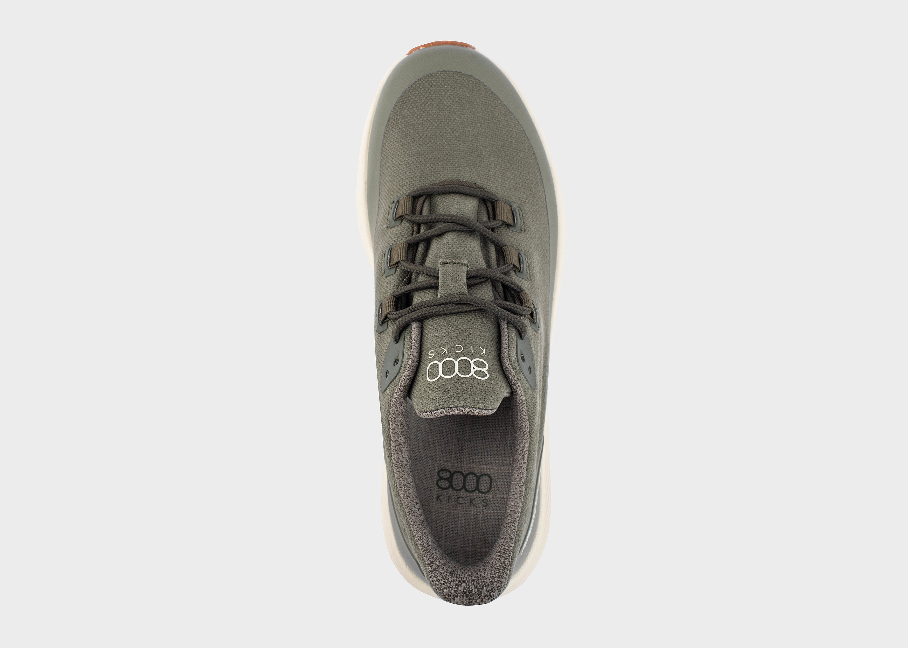 8000kicks-trekker-herren-wasserdichter-hanf-sneaker-dark-green image 4