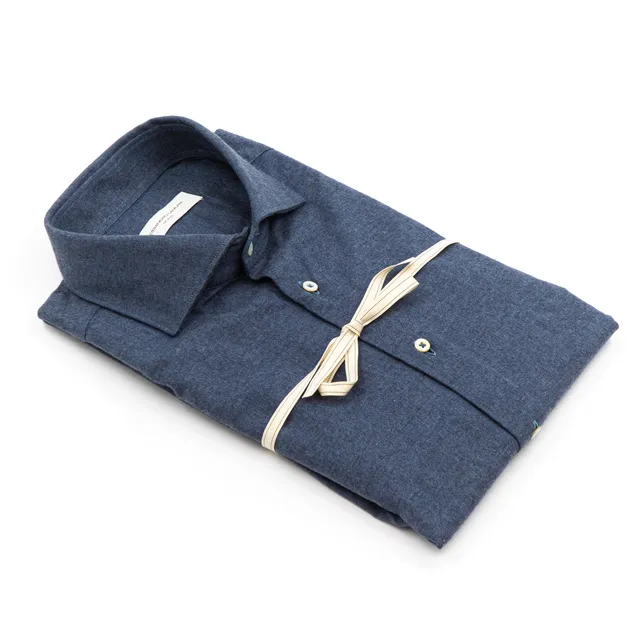 alessandro-lamura-camicia-tessuto-flanellato-blu-scuro-herren-flanellhemd image 1