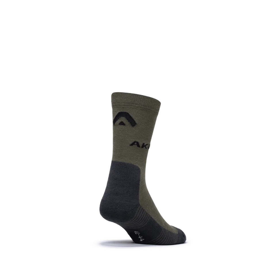 aku-hiking-low-socks-wandersocken-verde-grigio-scuro image 1