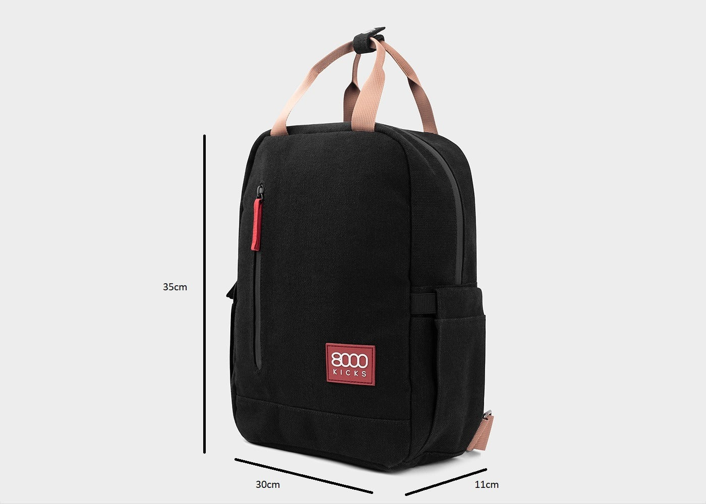 8000kicks-small-hemp-backpack-15l-schwarz image 7