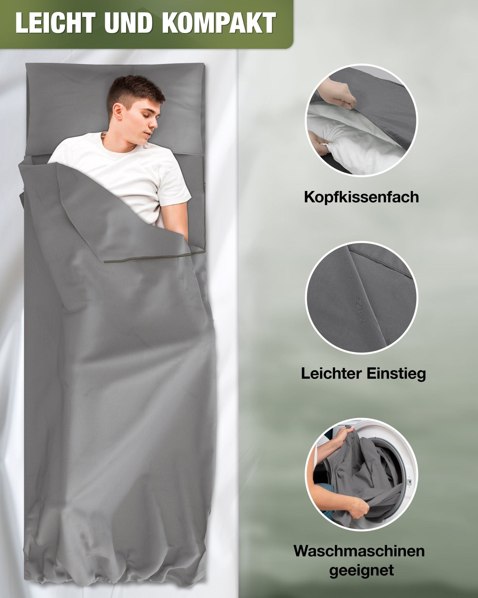 alpenwert-h-ttenschlafsack-mikrofaser-280-g-mit-packsack-220-x-80-cm image 3