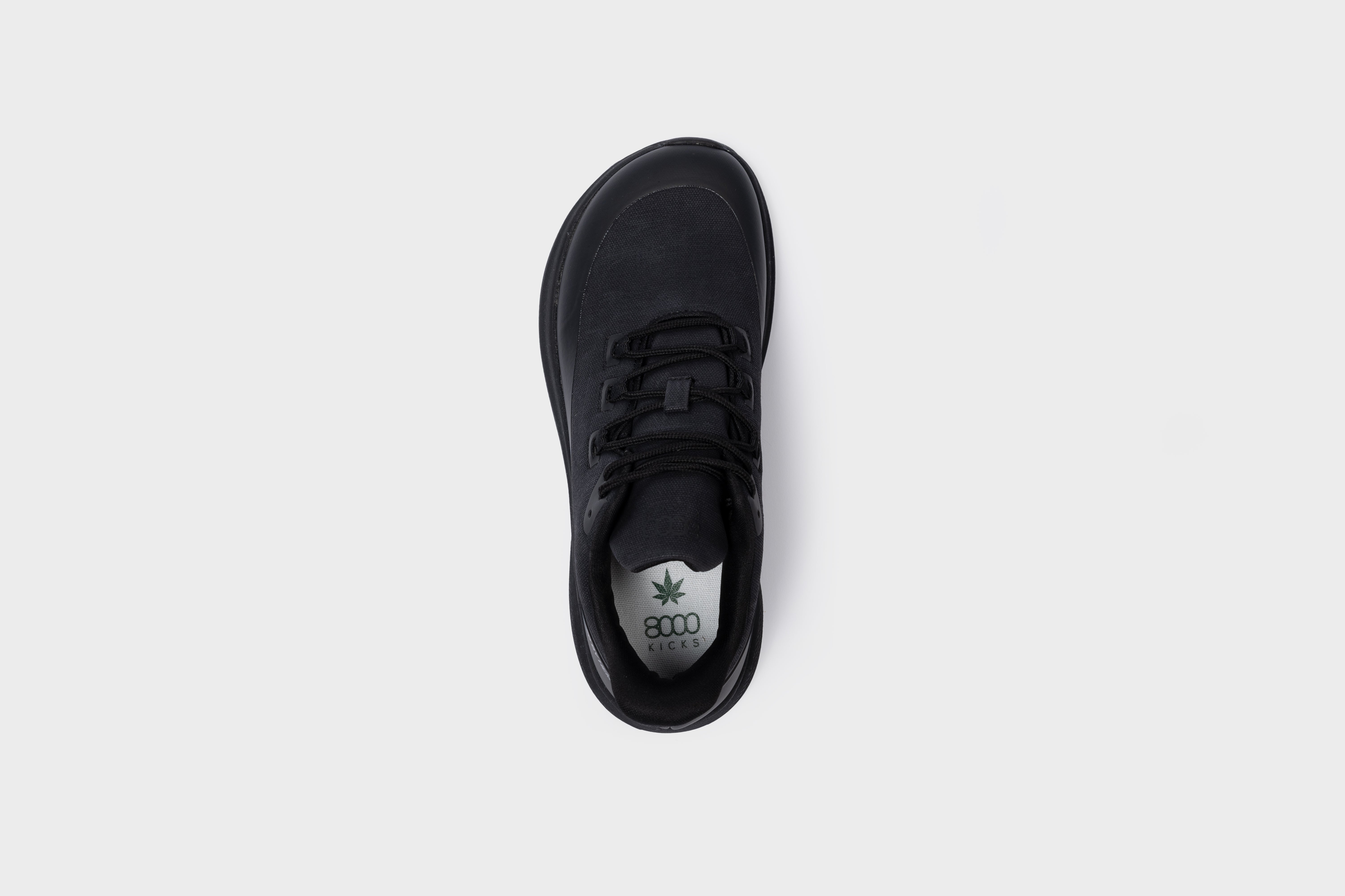 8000kicks-trekker-wide-toe-box-damen-sneaker-full-black image 3