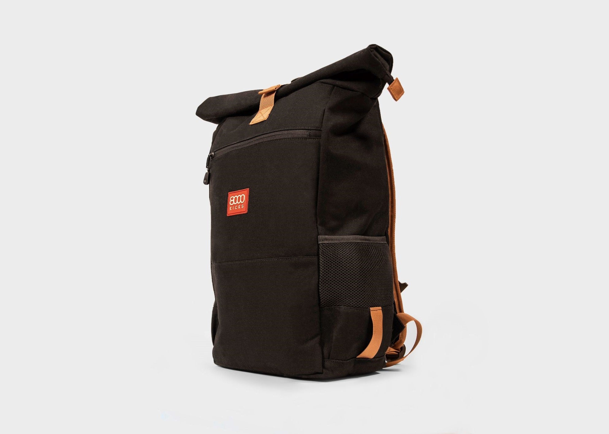 8000kicks-everyday-hanf-rolltop-rucksack-18-30l-schwarz-mit-laptopfach image 2