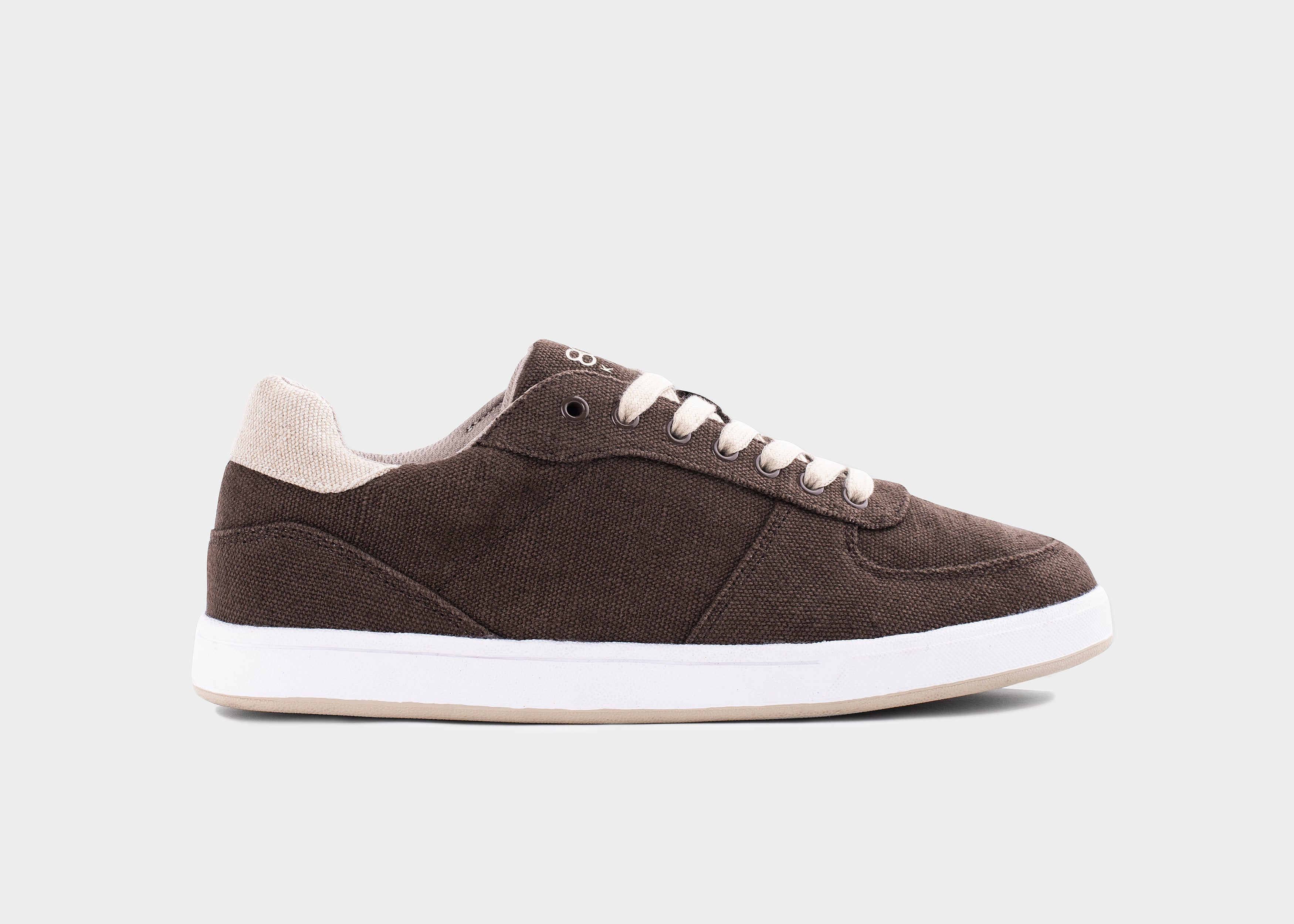8000kicks-seeker-damen-sneaker-dark-brown-nachhaltiger-hanfschuh image 1