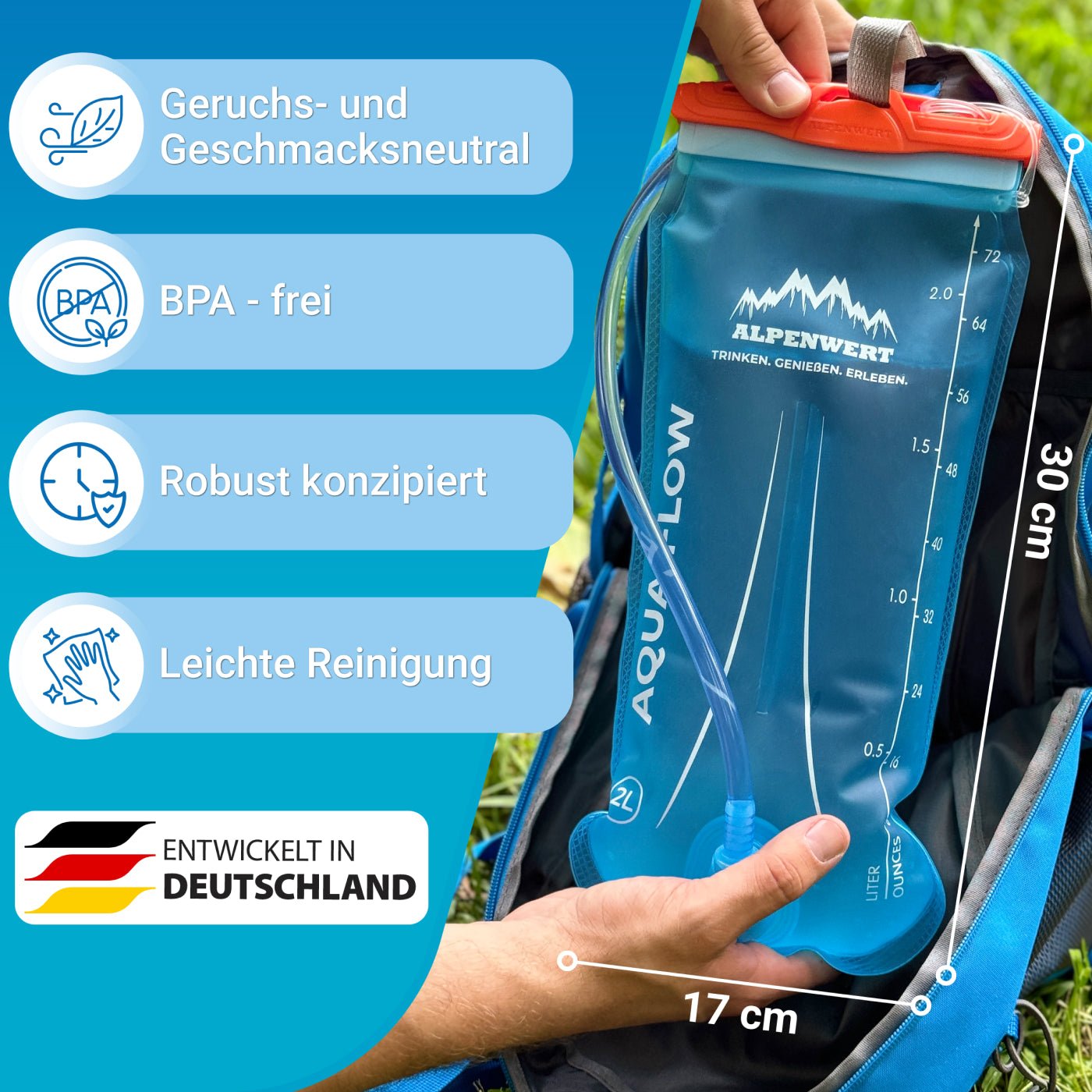 alpenwert-trinkblase-mit-trinkschlauch-bpa-frei-ultraleicht image 5