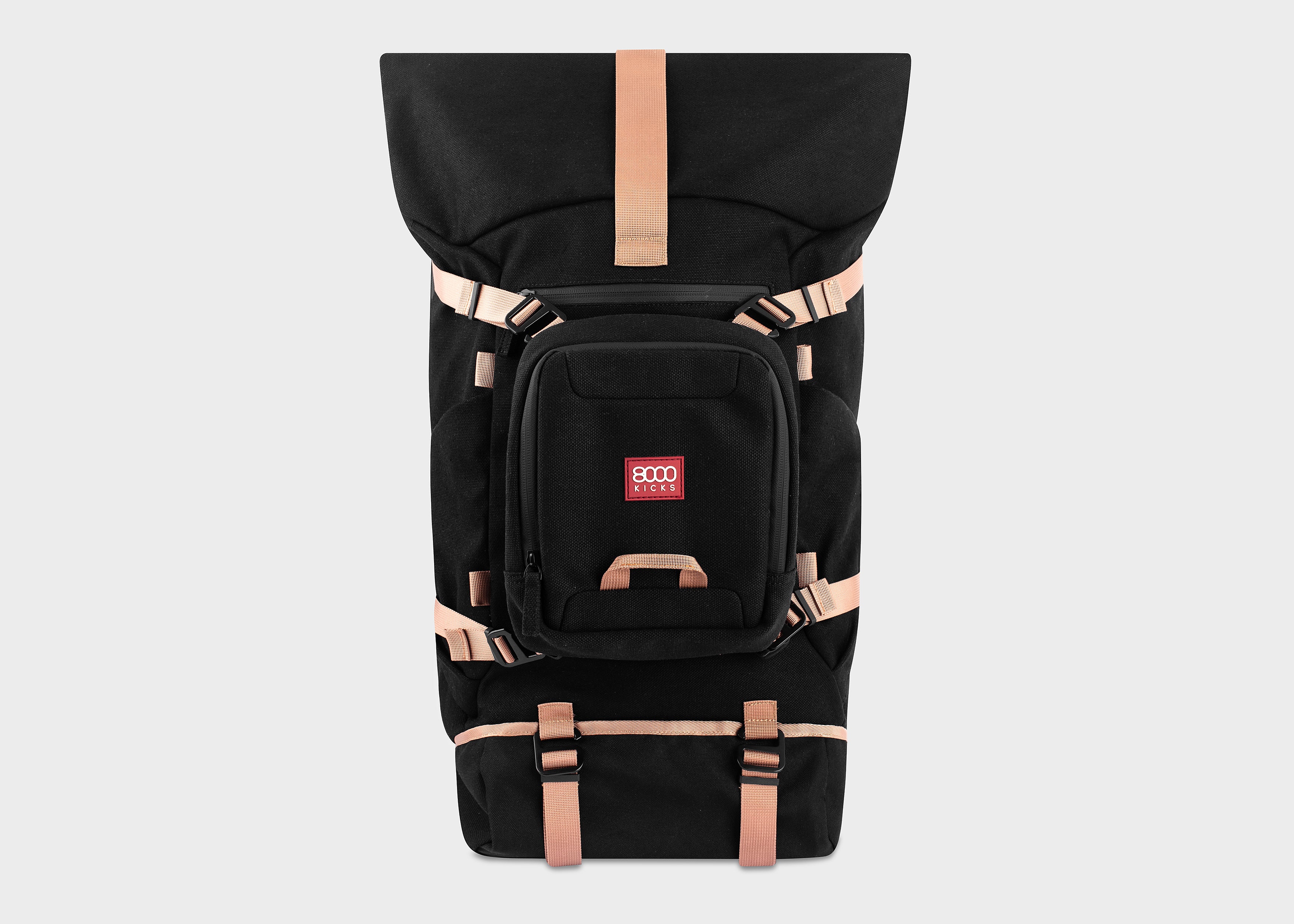8000kicks-nomad-hanf-rolltop-rucksack-20-45l-schwarz-wasserabweisend image 4