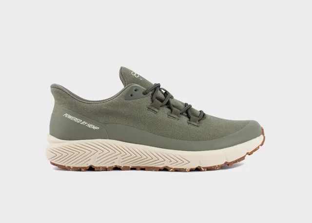 8000kicks-trekker-damen-und-herren-wasserdichter-hanf-sneaker-dark-green image 1