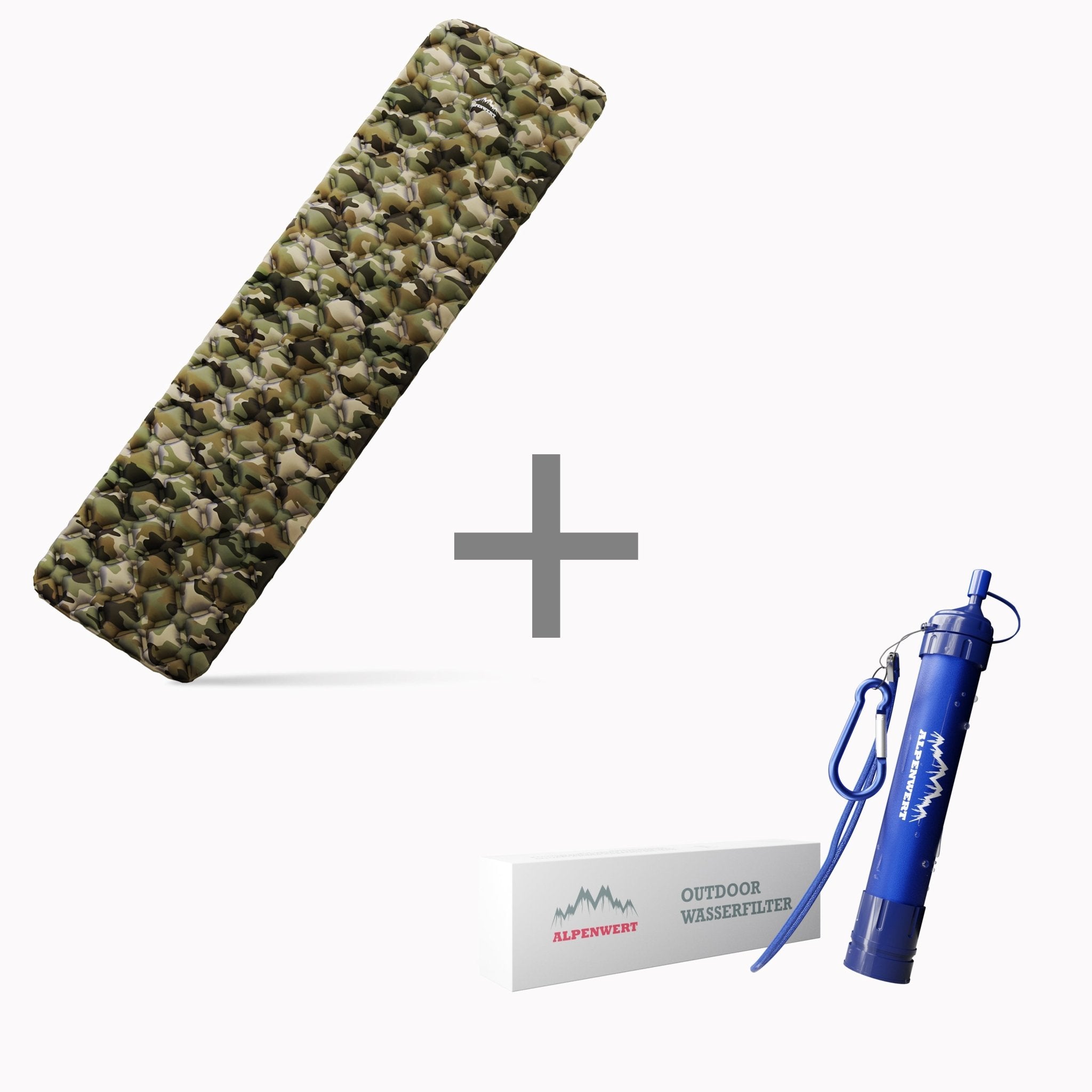 alpenwert-outdoor-isomatte-mit-gratis-wasserfilter image 1