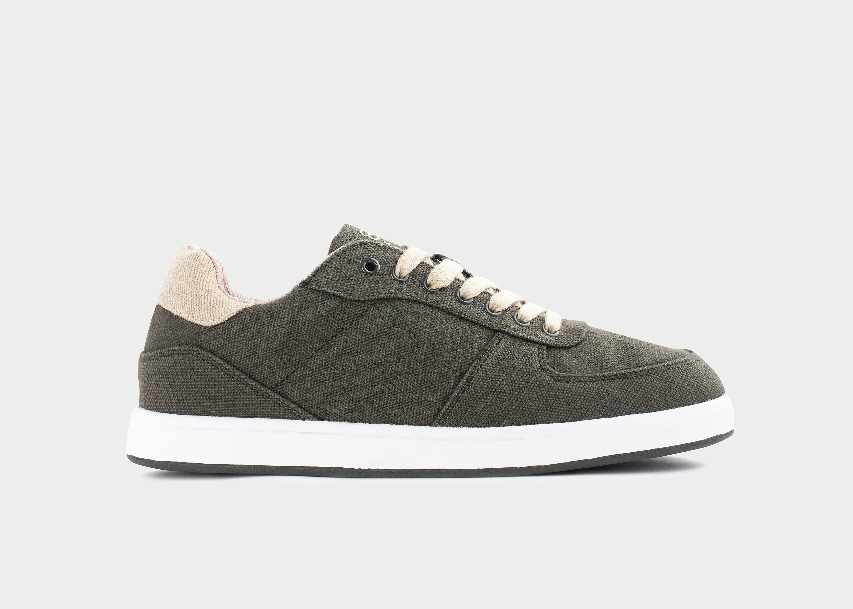 8000kicks-seeker-sneaker-damen-dark-green-hanf-sneaker image 1
