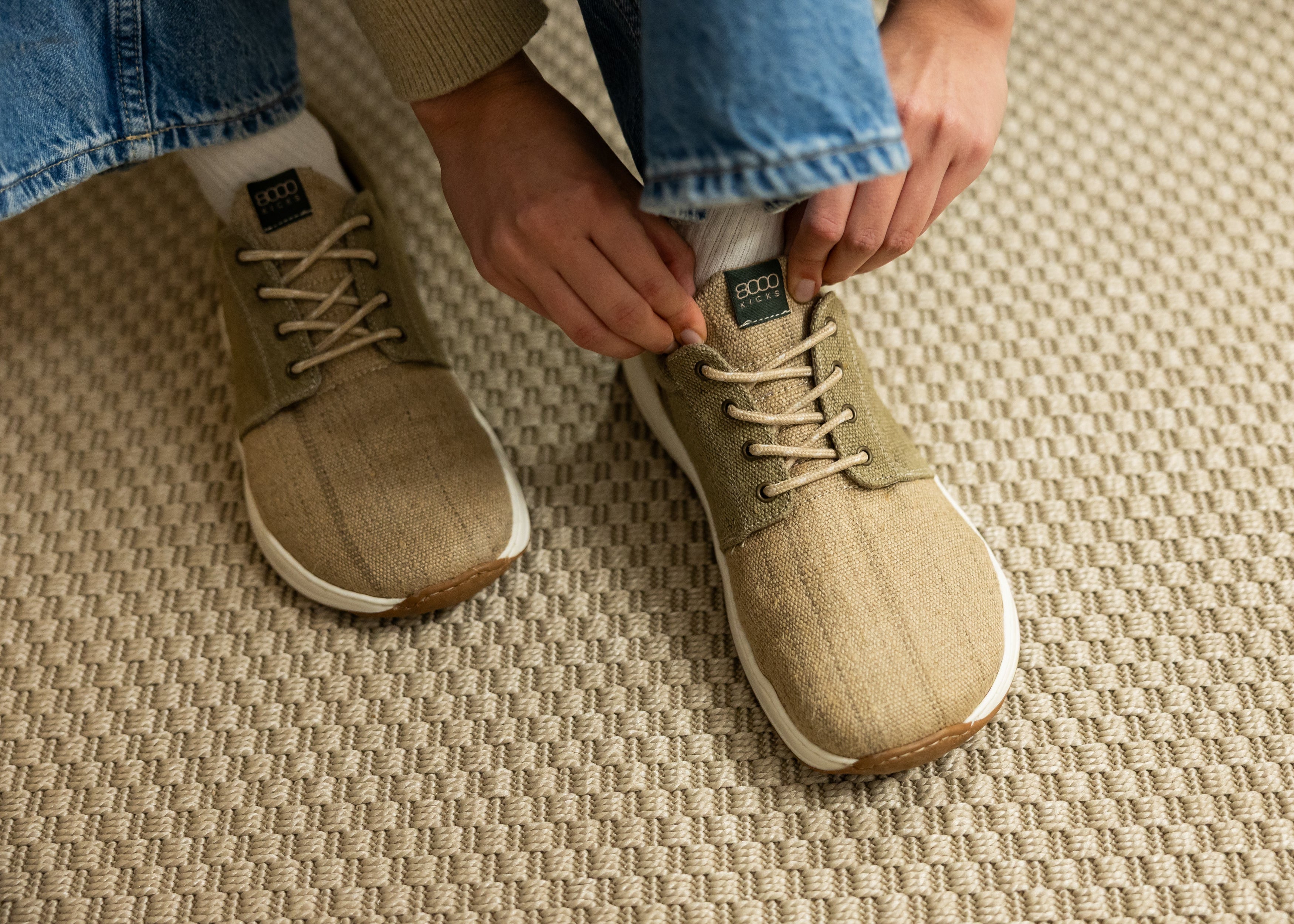 8000kicks-explorer-wide-toebox-hanf-sneaker-f-r-damen-hellgr-n image 7