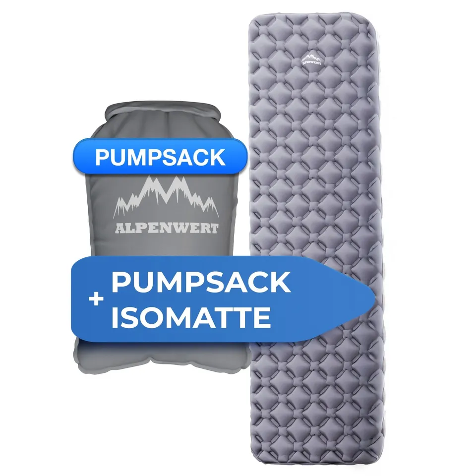 alpenwert-isomatte-pumpsack-set-190x60-cm image 1