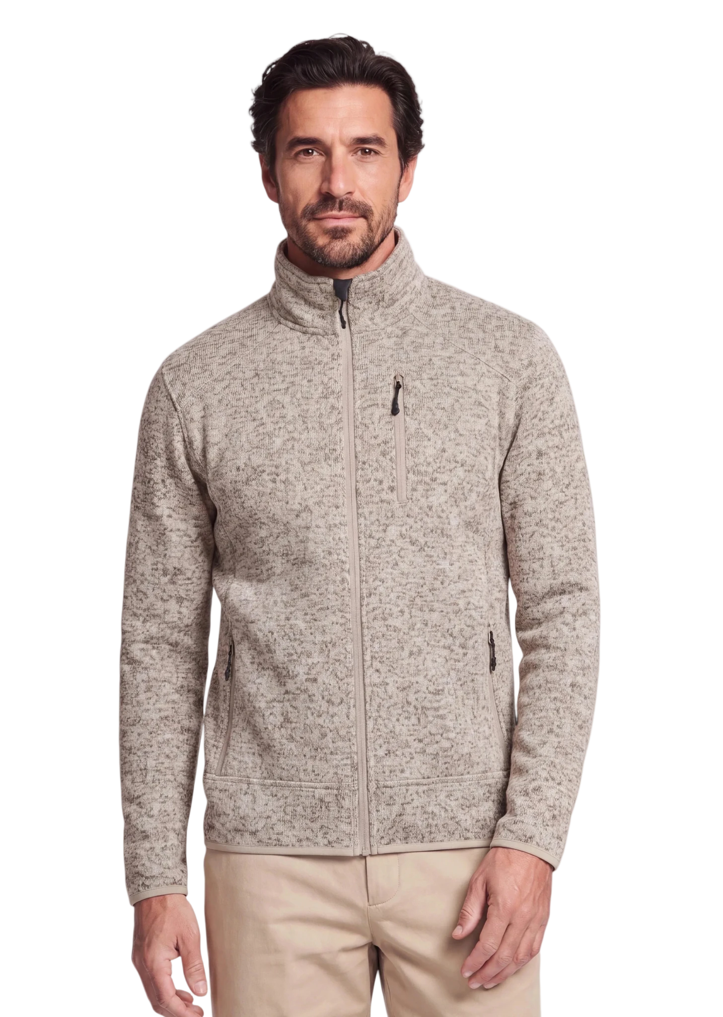 alpenwert-fleecejacke-herren-mit-knit-tech image 3