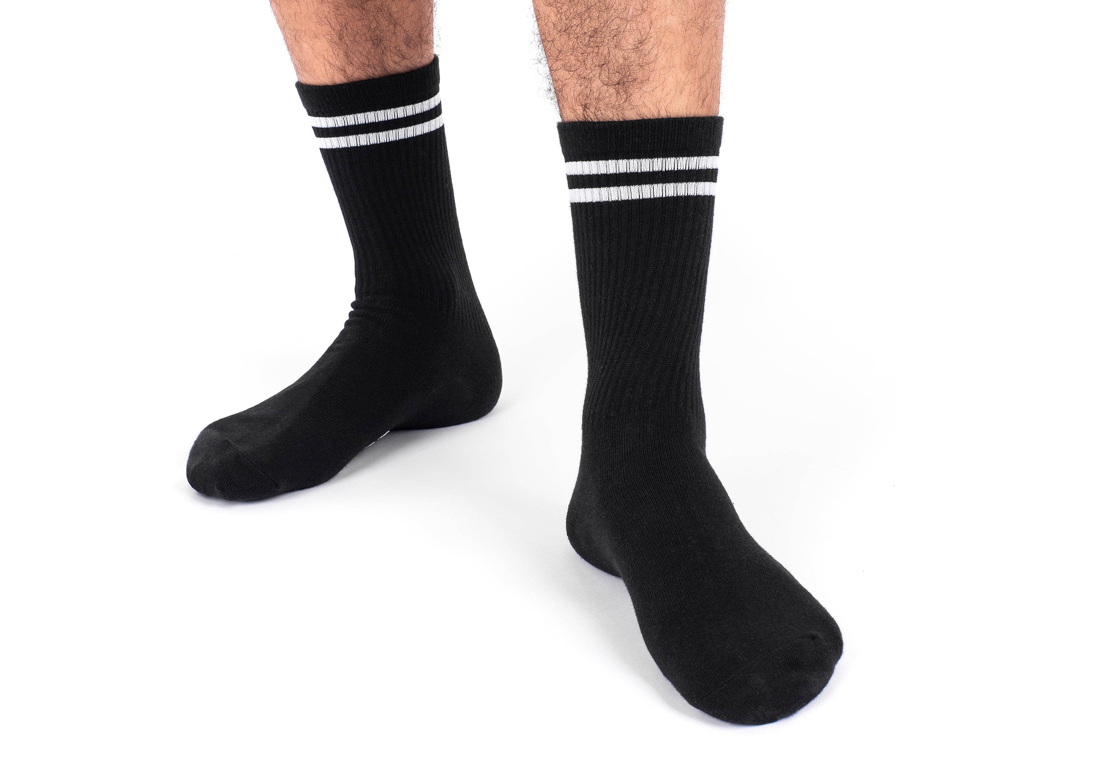 8000kicks-striped-hemp-socks-black-hanfsocken image 2