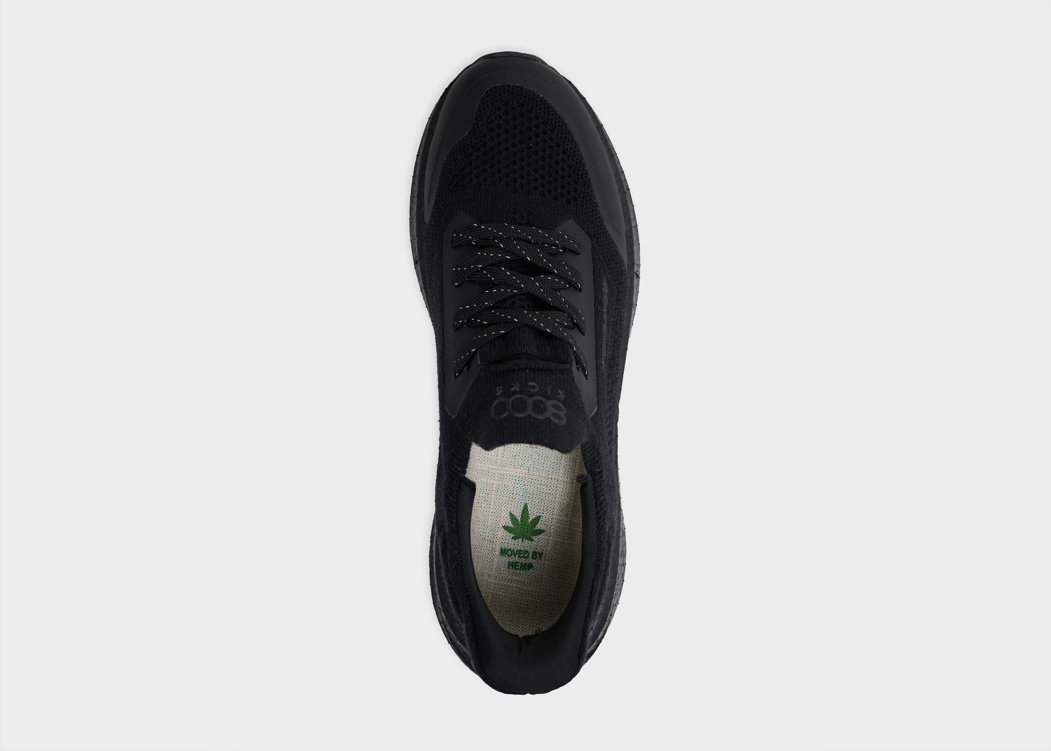 8000kicks-runners-damen-sneaker-full-black image 3