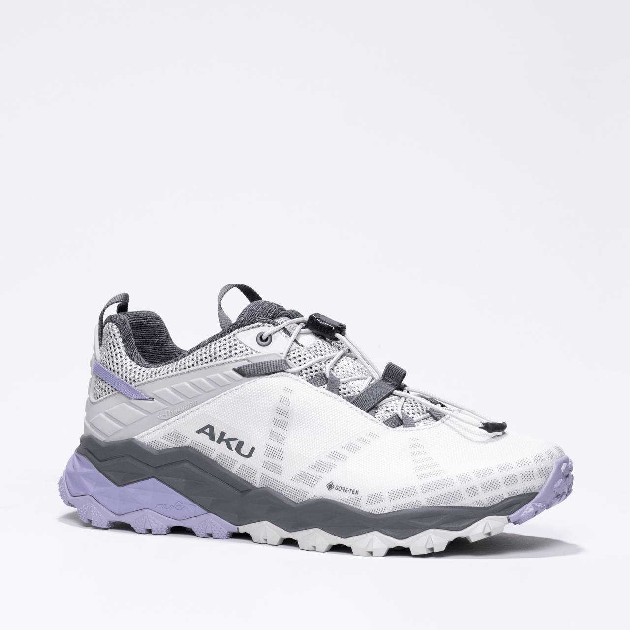 aku-flyrock-gtx-ws-damen-fast-hiking-schuh-grigio-chiaro-viola image 1