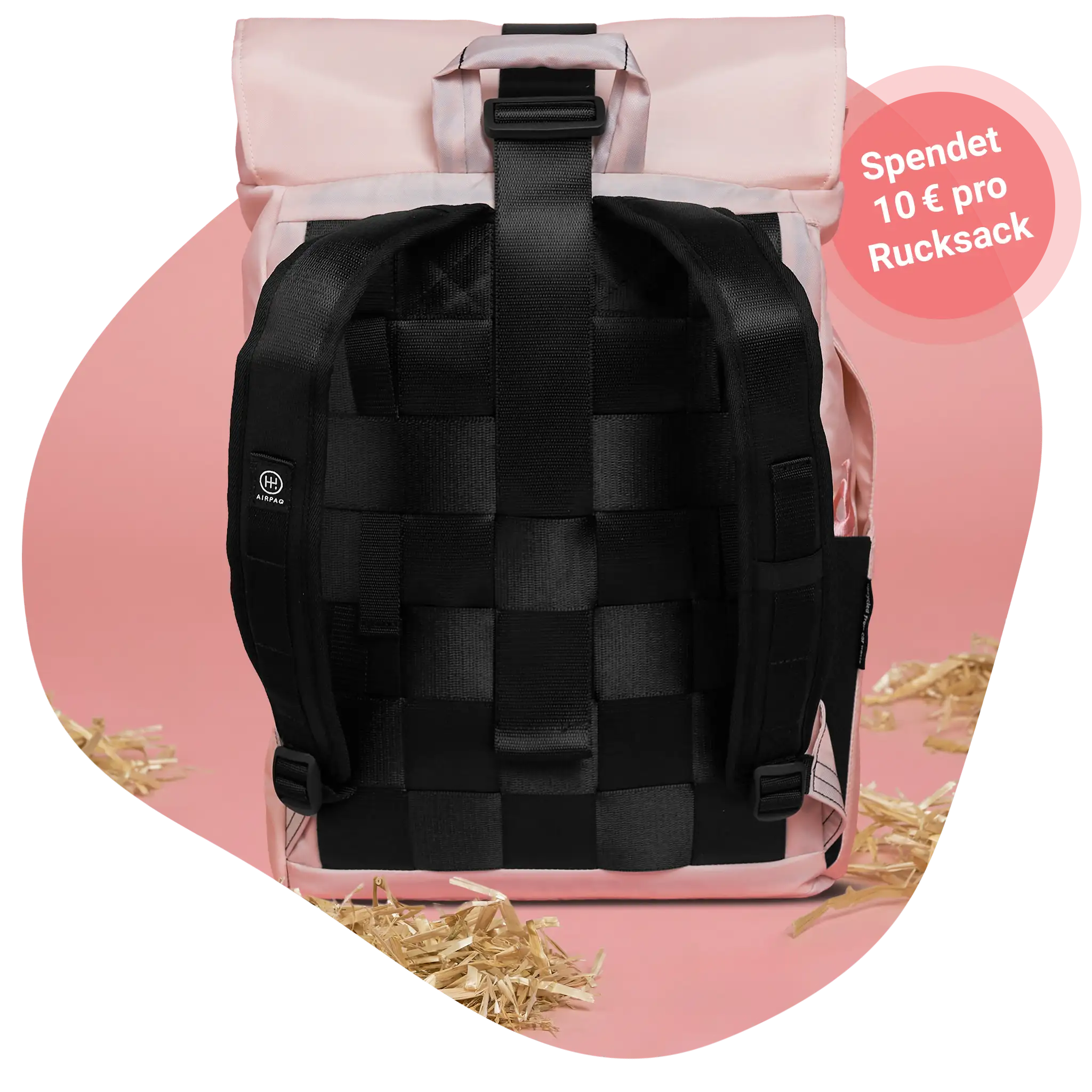 airpaq-schweine-rolltop-21l-rucksack-rosa-sonderedition image 3