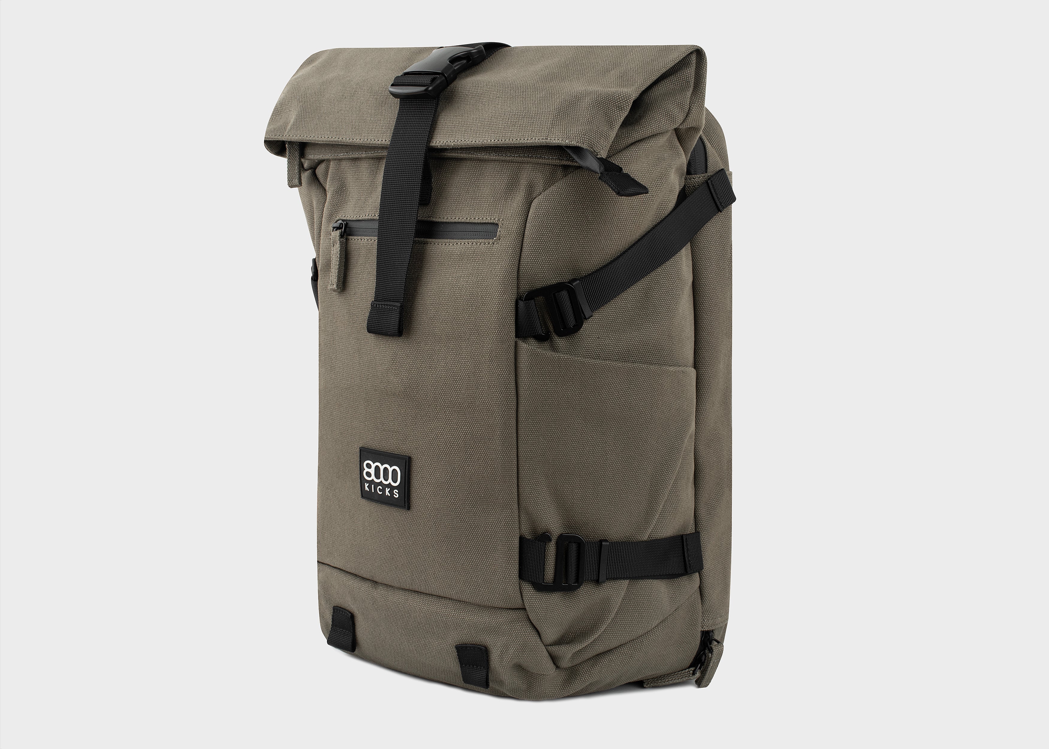 8000kicks-nomad-hanf-rucksack-dark-green-20-45l-rolltop image 2