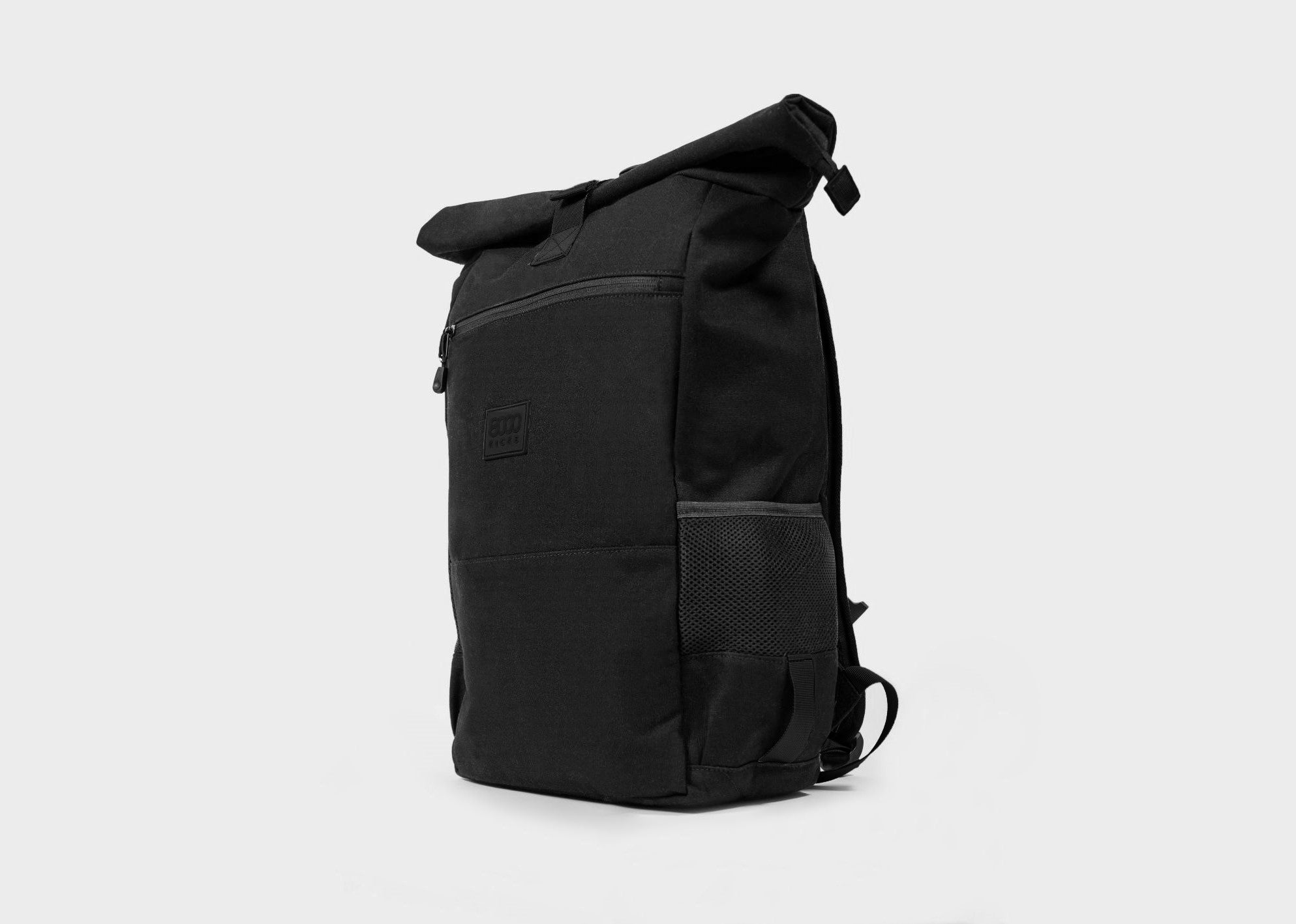 8000kicks-everyday-hemp-rolltop-rucksack-full-black-18-30l image 2