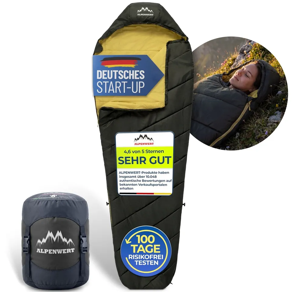 alpenwert-sommerschlafsack-nur-880-g image 1