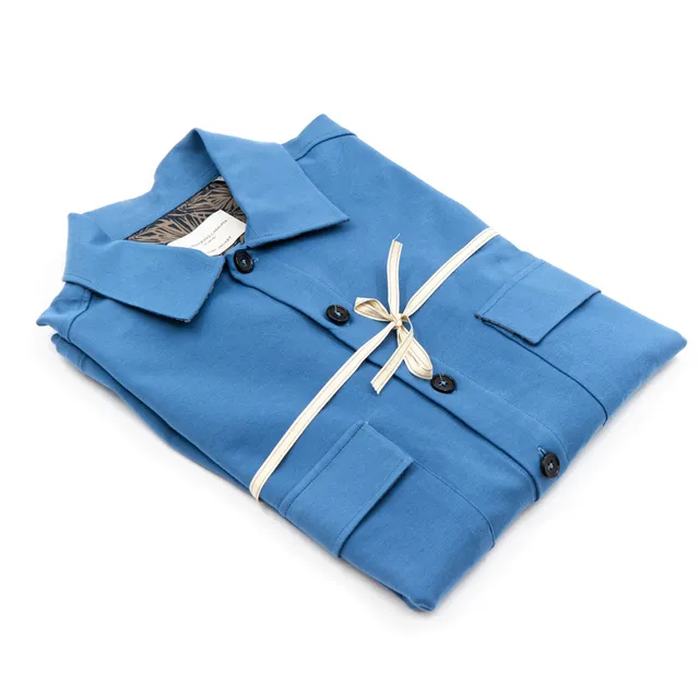 alessandro-lamura-shirt-jacket-blu-herren-overshirt-aus-technischem-stretch image 1