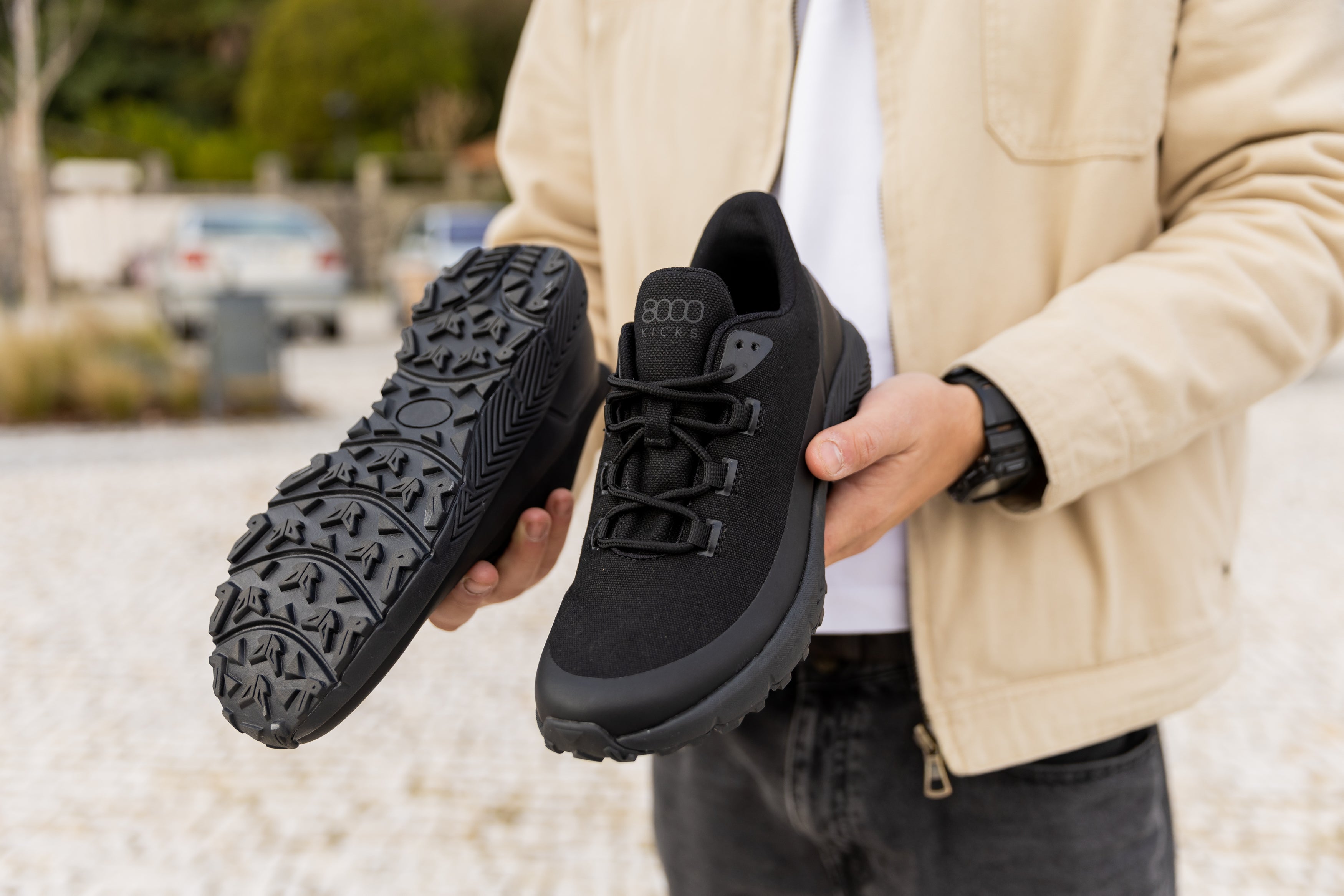 8000kicks-trekker-damen-wasserdichter-hanf-sneaker-full-black image 6