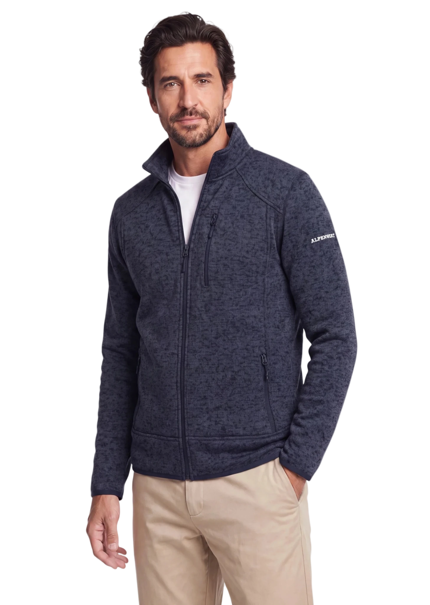 alpenwert-fleecejacke-herren-mit-knit-tech image 5