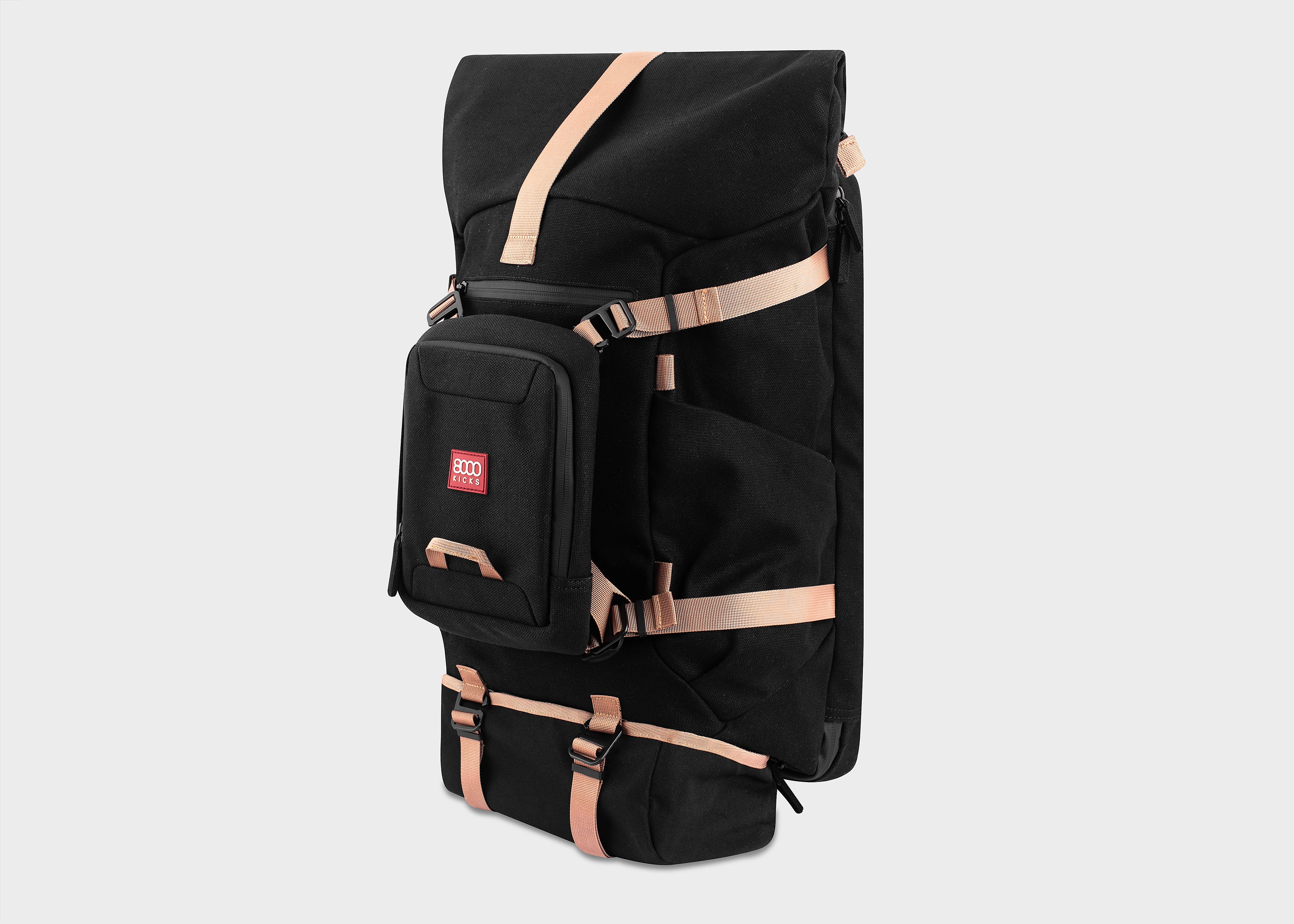 8000kicks-nomad-hanf-rolltop-rucksack-20-45l-schwarz-wasserabweisend image 5